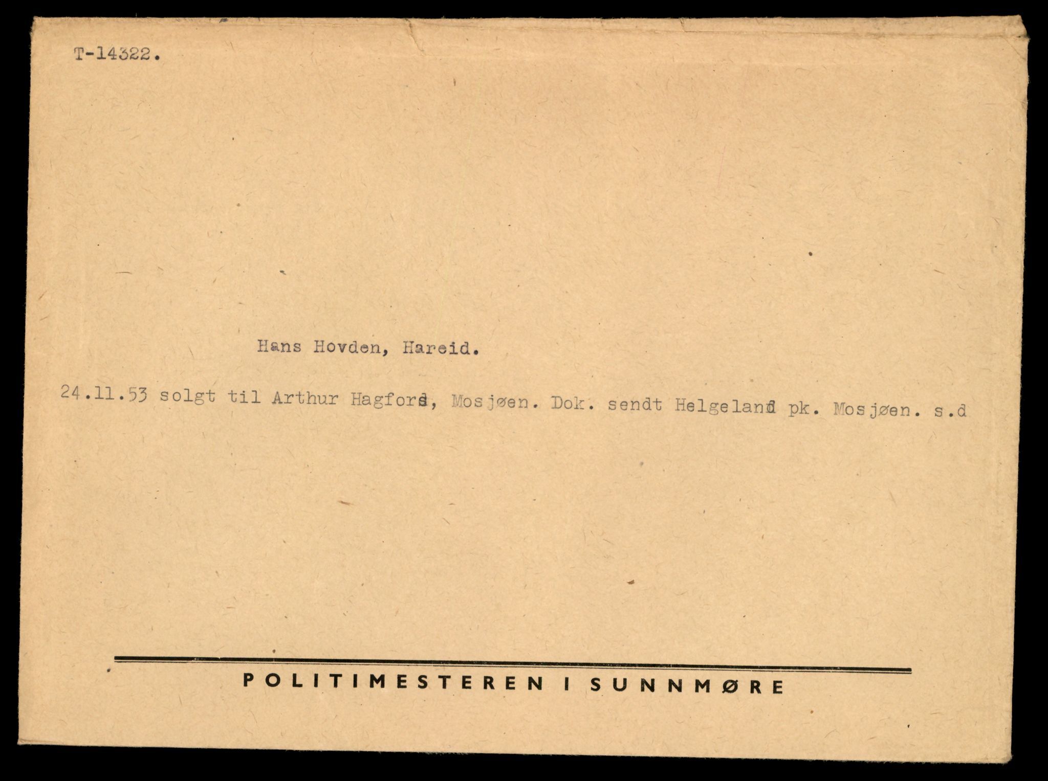 Møre og Romsdal vegkontor - Ålesund trafikkstasjon, AV/SAT-A-4099/F/Fe/L0045: Registreringskort for kjøretøy T 14320 - T 14444, 1927-1998, p. 77