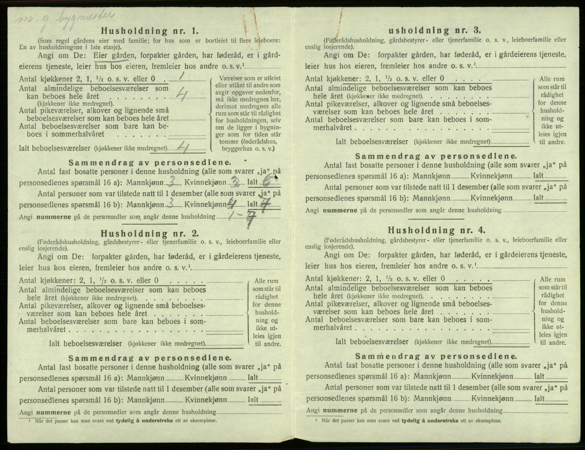 SAB, 1920 census for Fana, 1920, p. 1808