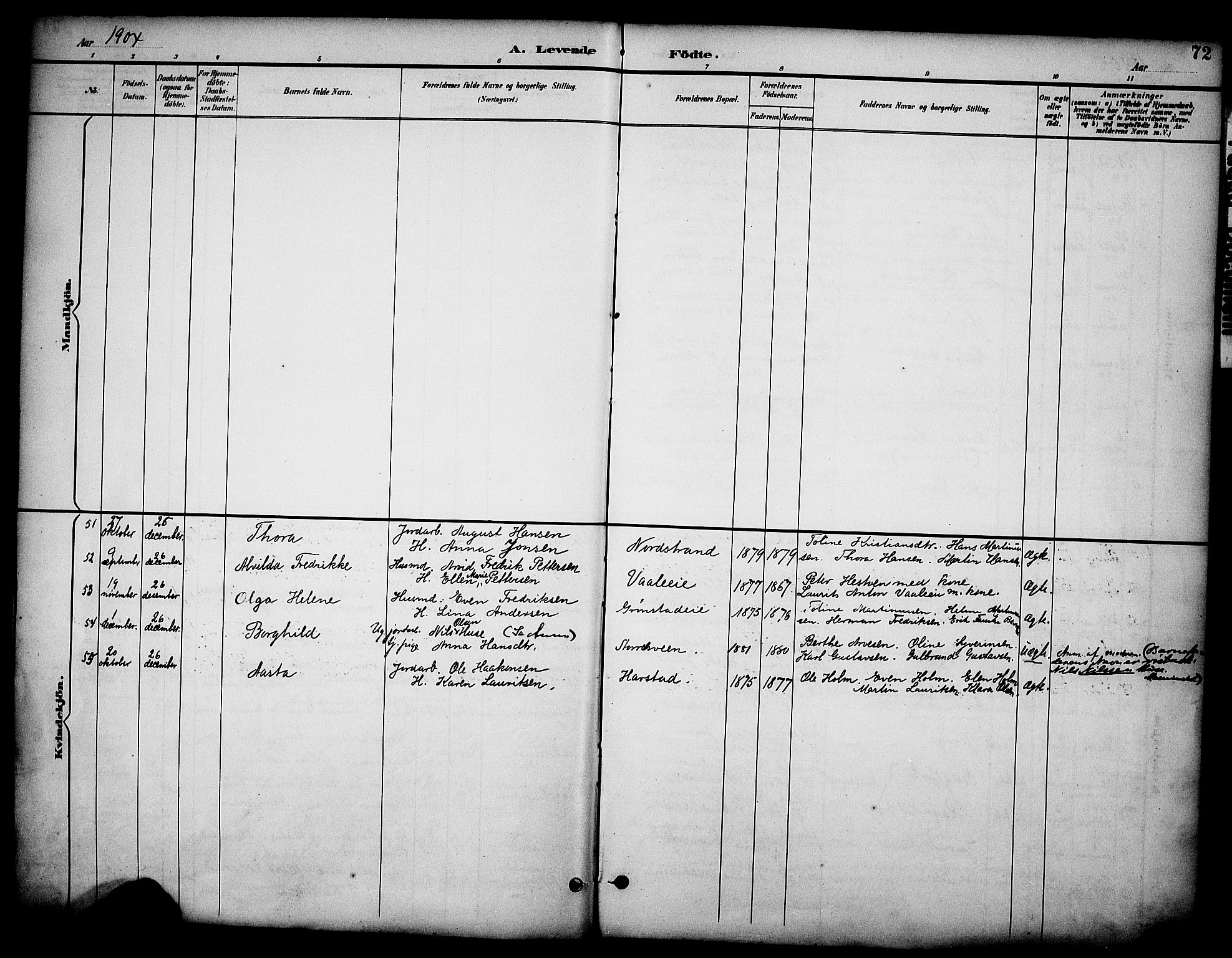 Stange prestekontor, AV/SAH-PREST-002/K/L0020: Parish register (official) no. 20, 1894-1905, p. 72