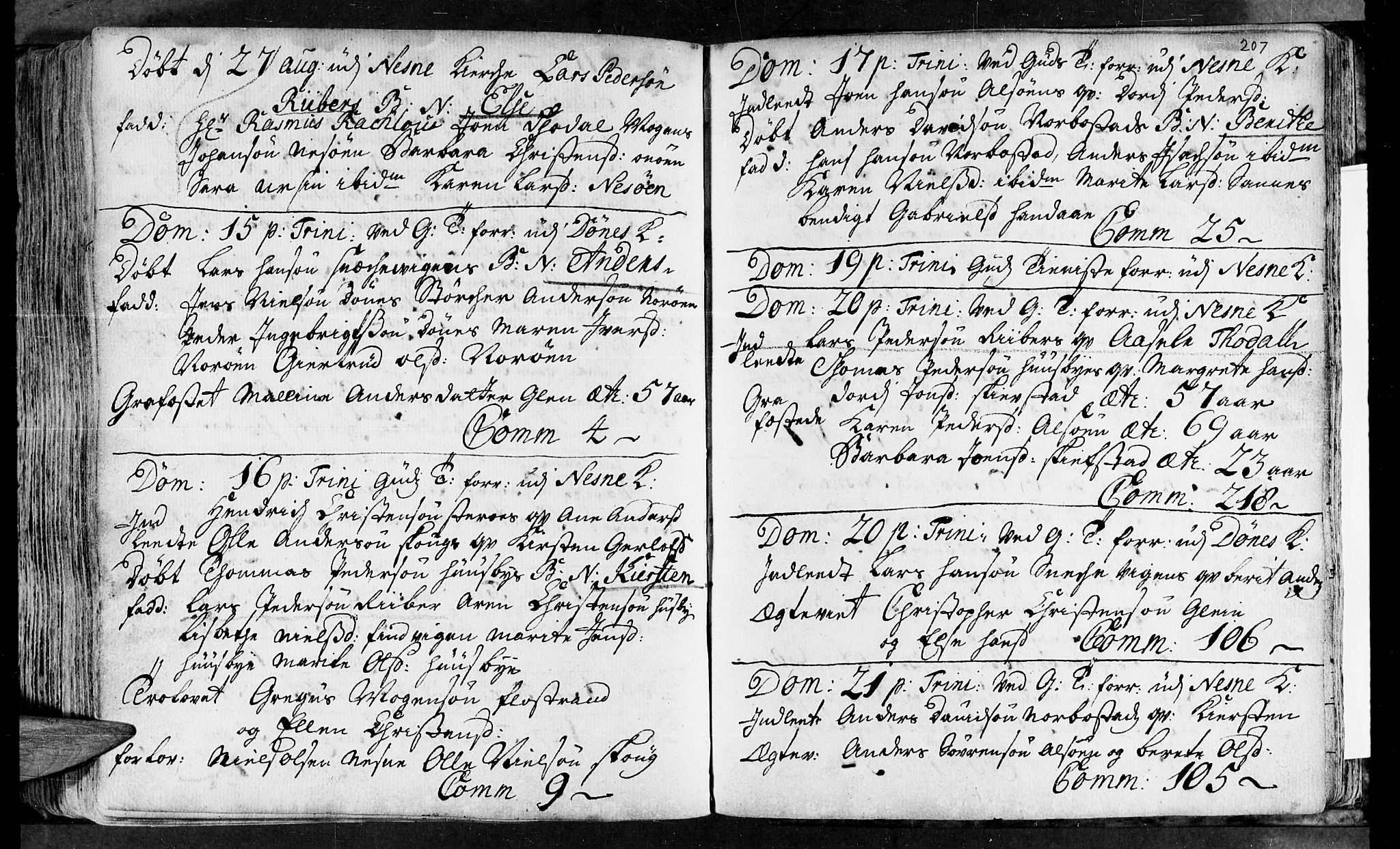 Ministerialprotokoller, klokkerbøker og fødselsregistre - Nordland, SAT/A-1459/838/L0542: Parish register (official) no. 838A01, 1704-1737, p. 207
