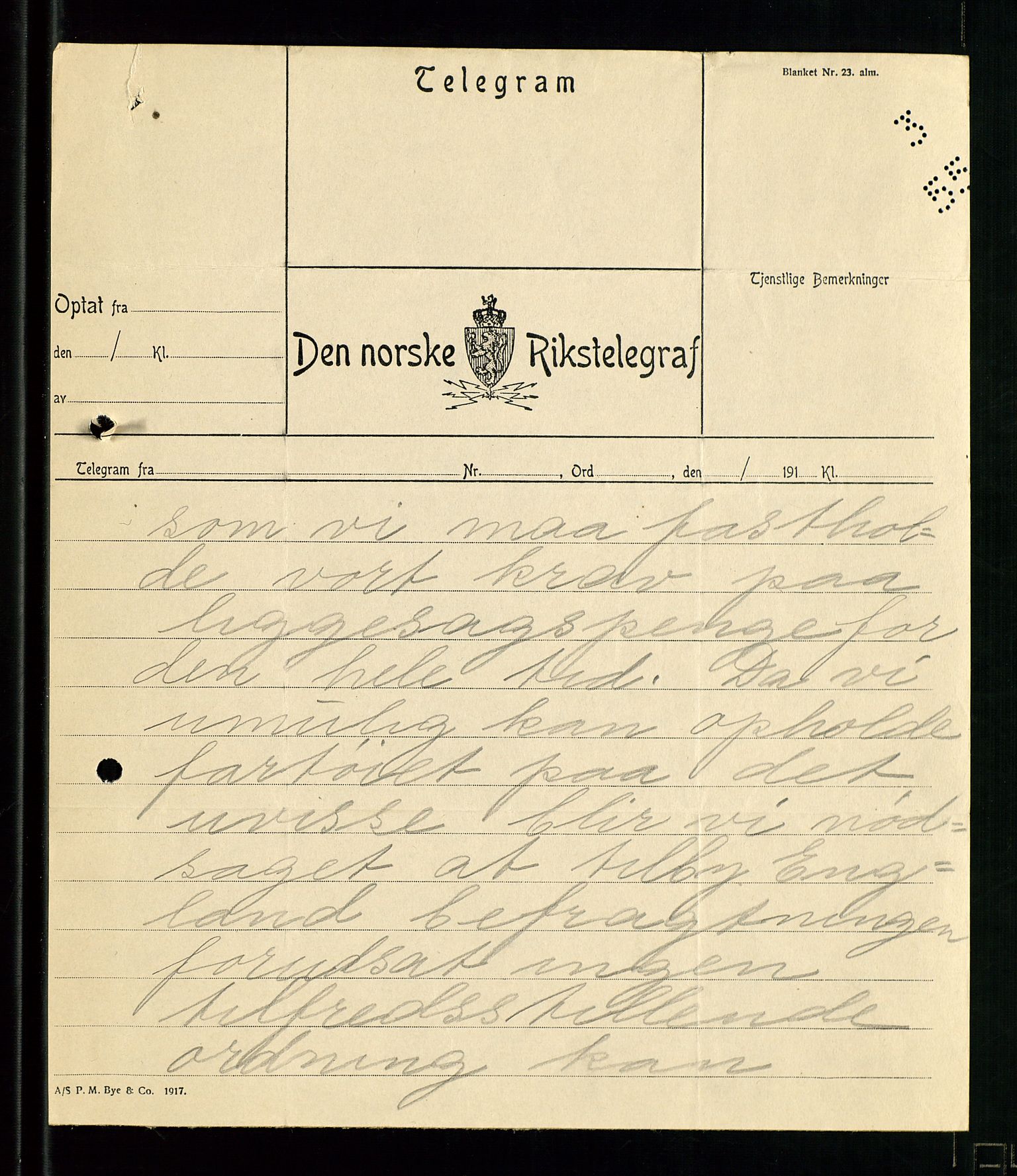 Pa 1521 - A/S Norske Shell, AV/SAST-A-101915/E/Ea/Eaa/L0001: Sjefskorrespondanse, 1917, p. 646