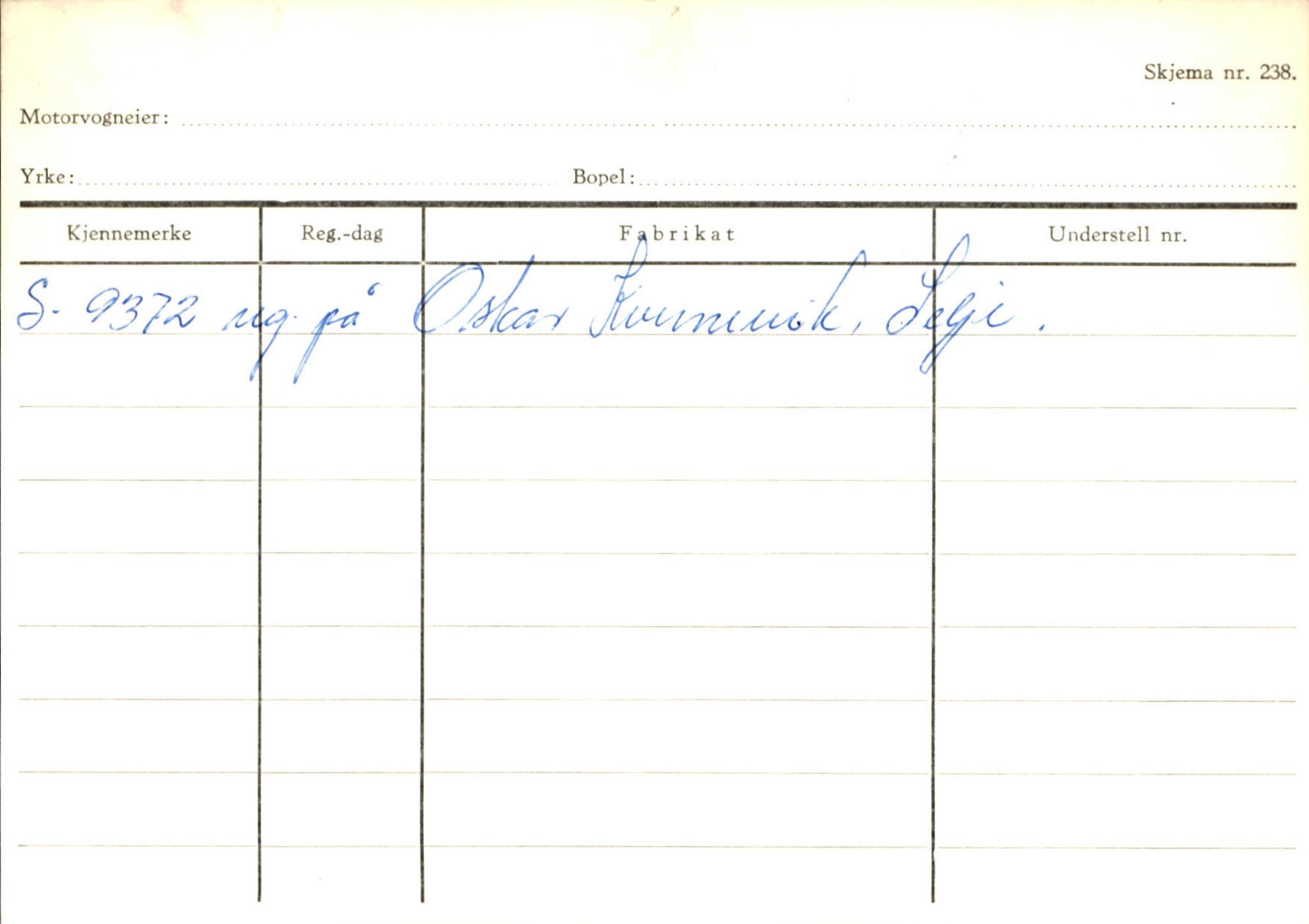 Statens vegvesen, Sogn og Fjordane vegkontor, SAB/A-5301/4/F/L0144: Registerkort Vågsøy A-R, 1945-1975, p. 438