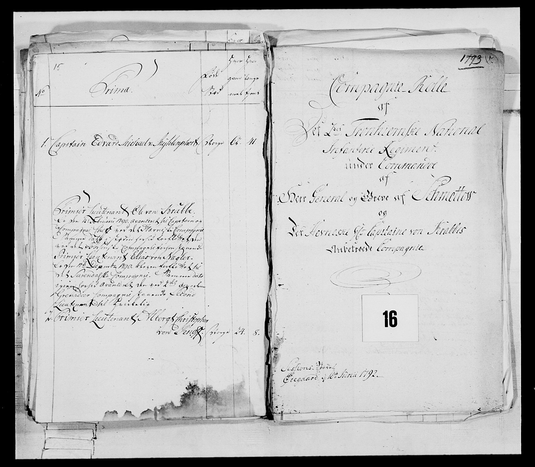 Generalitets- og kommissariatskollegiet, Det kongelige norske kommissariatskollegium, AV/RA-EA-5420/E/Eh/L0080: 2. Trondheimske nasjonale infanteriregiment, 1792-1800, p. 24