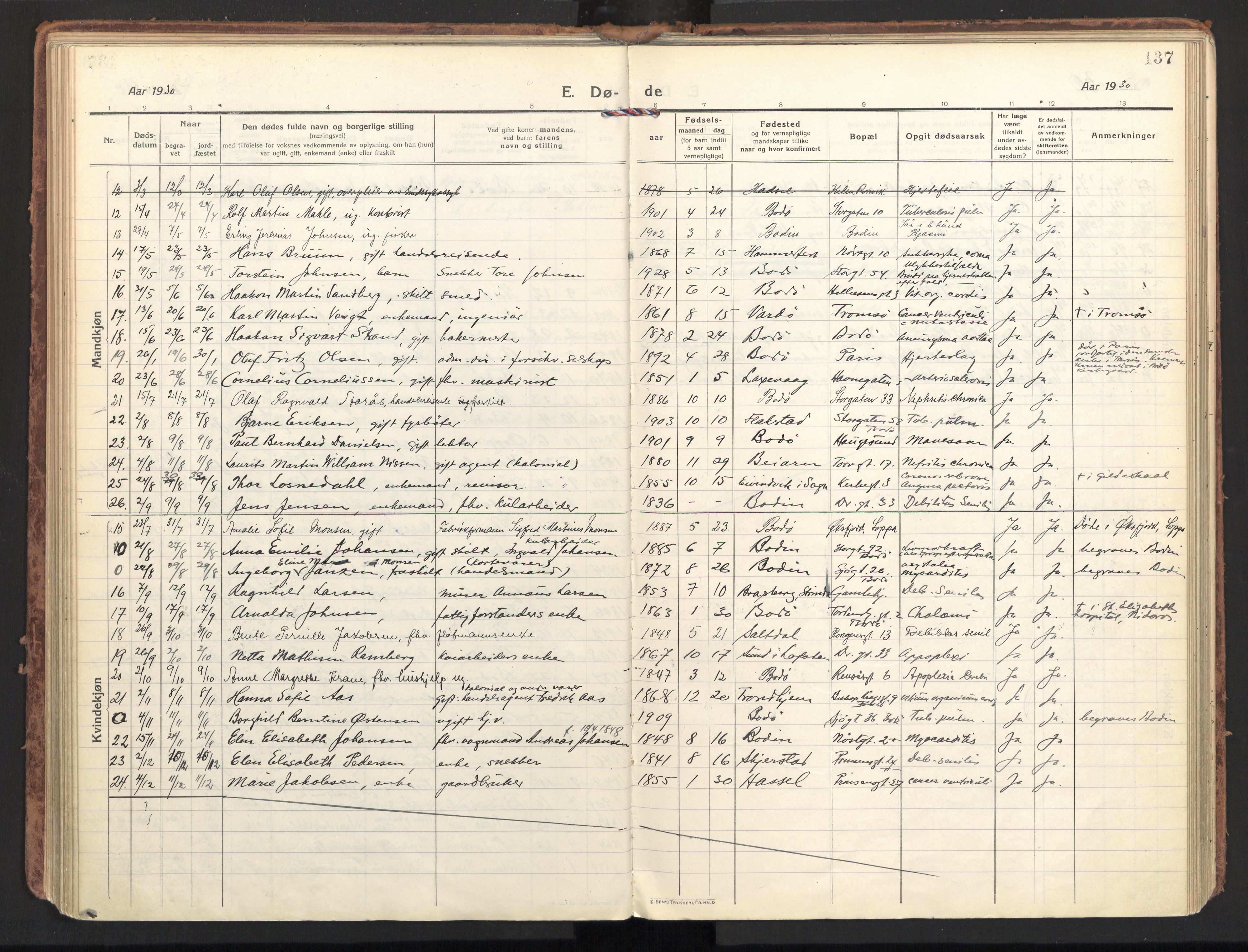 Ministerialprotokoller, klokkerbøker og fødselsregistre - Nordland, SAT/A-1459/801/L0018: Parish register (official) no. 801A18, 1916-1930, p. 137