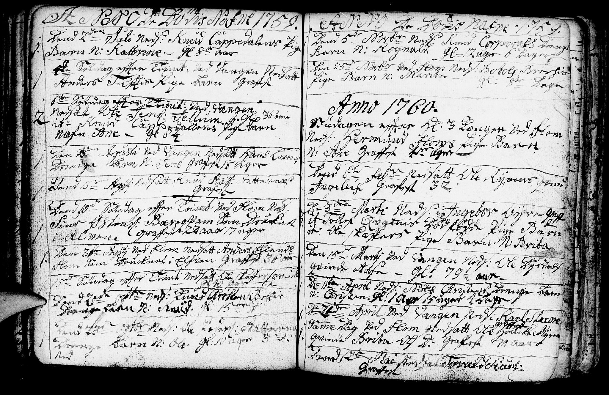 Aurland sokneprestembete, SAB/A-99937/H/Ha/Haa/L0003: Parish register (official) no. A 3, 1735-1761, p. 134