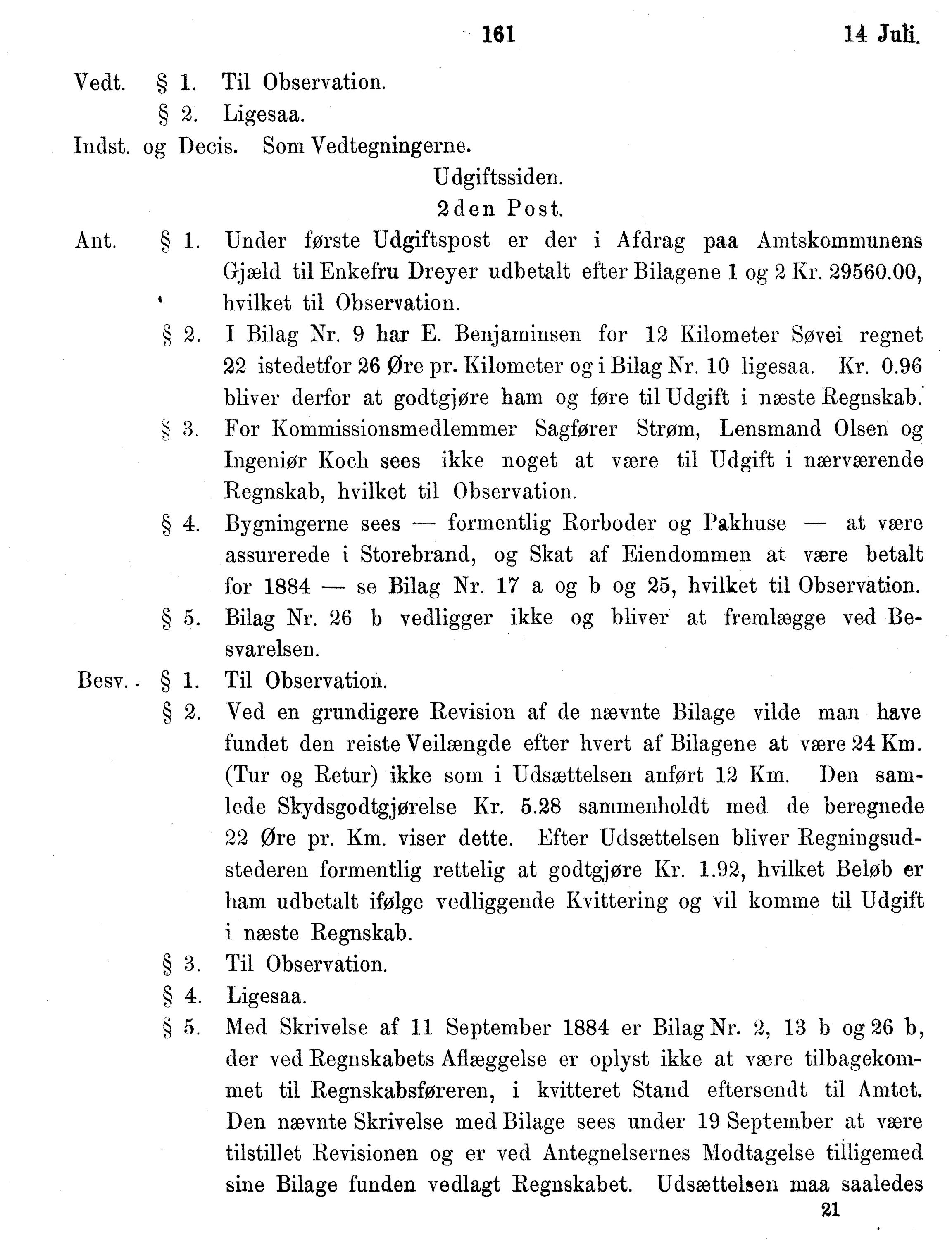 Nordland Fylkeskommune. Fylkestinget, AIN/NFK-17/176/A/Ac/L0014: Fylkestingsforhandlinger 1881-1885, 1881-1885