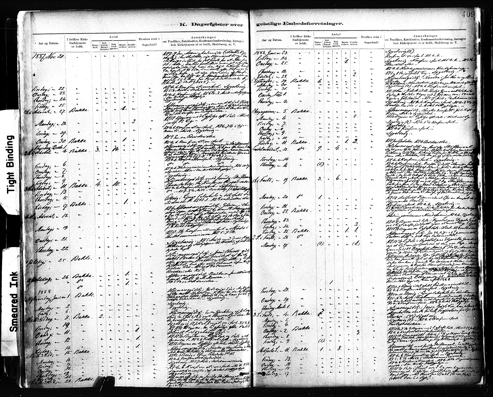 Ministerialprotokoller, klokkerbøker og fødselsregistre - Sør-Trøndelag, SAT/A-1456/604/L0189: Parish register (official) no. 604A10, 1878-1892, p. 409