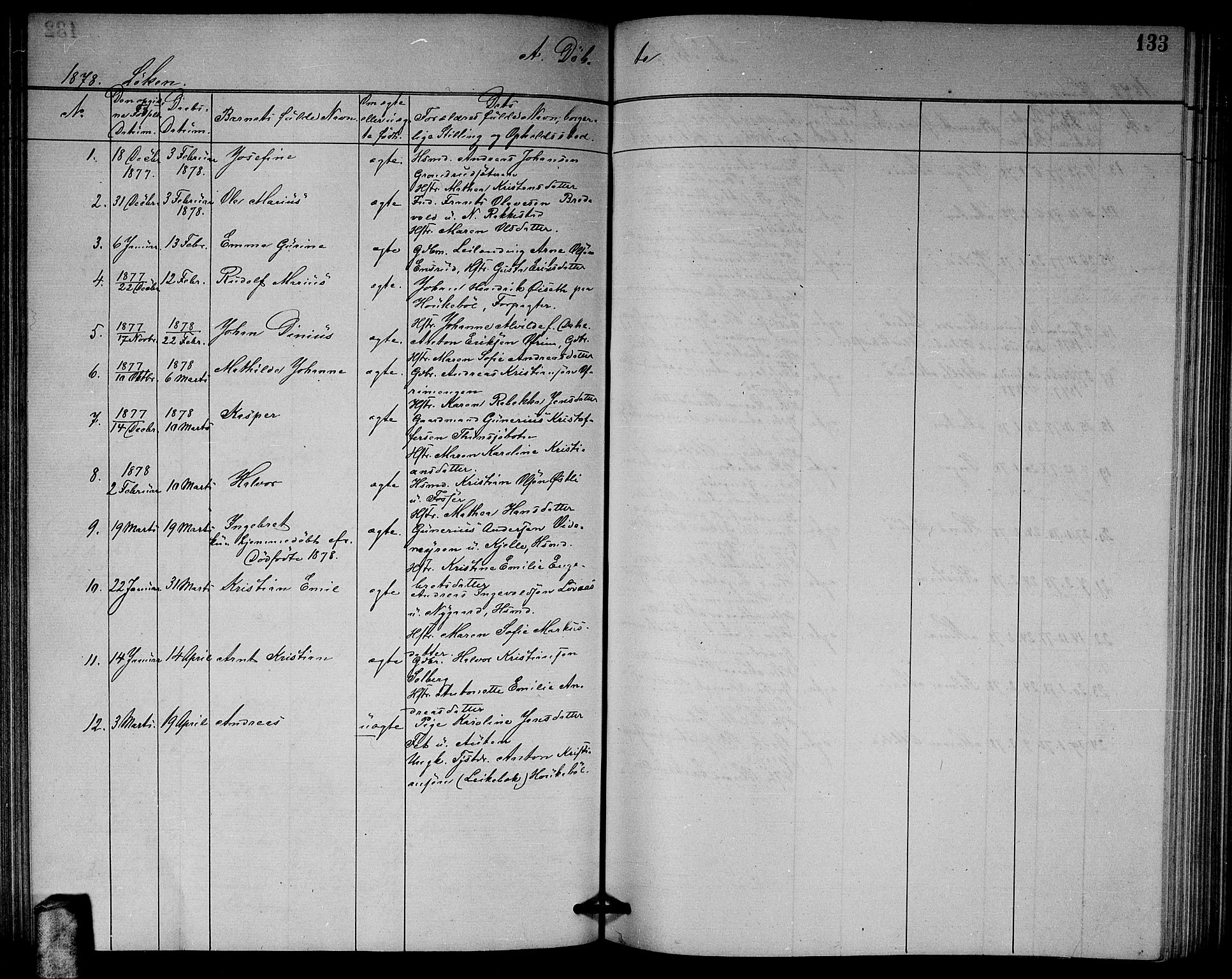 Høland prestekontor Kirkebøker, AV/SAO-A-10346a/G/Ga/L0006: Parish register (copy) no. I 6, 1869-1879, p. 133