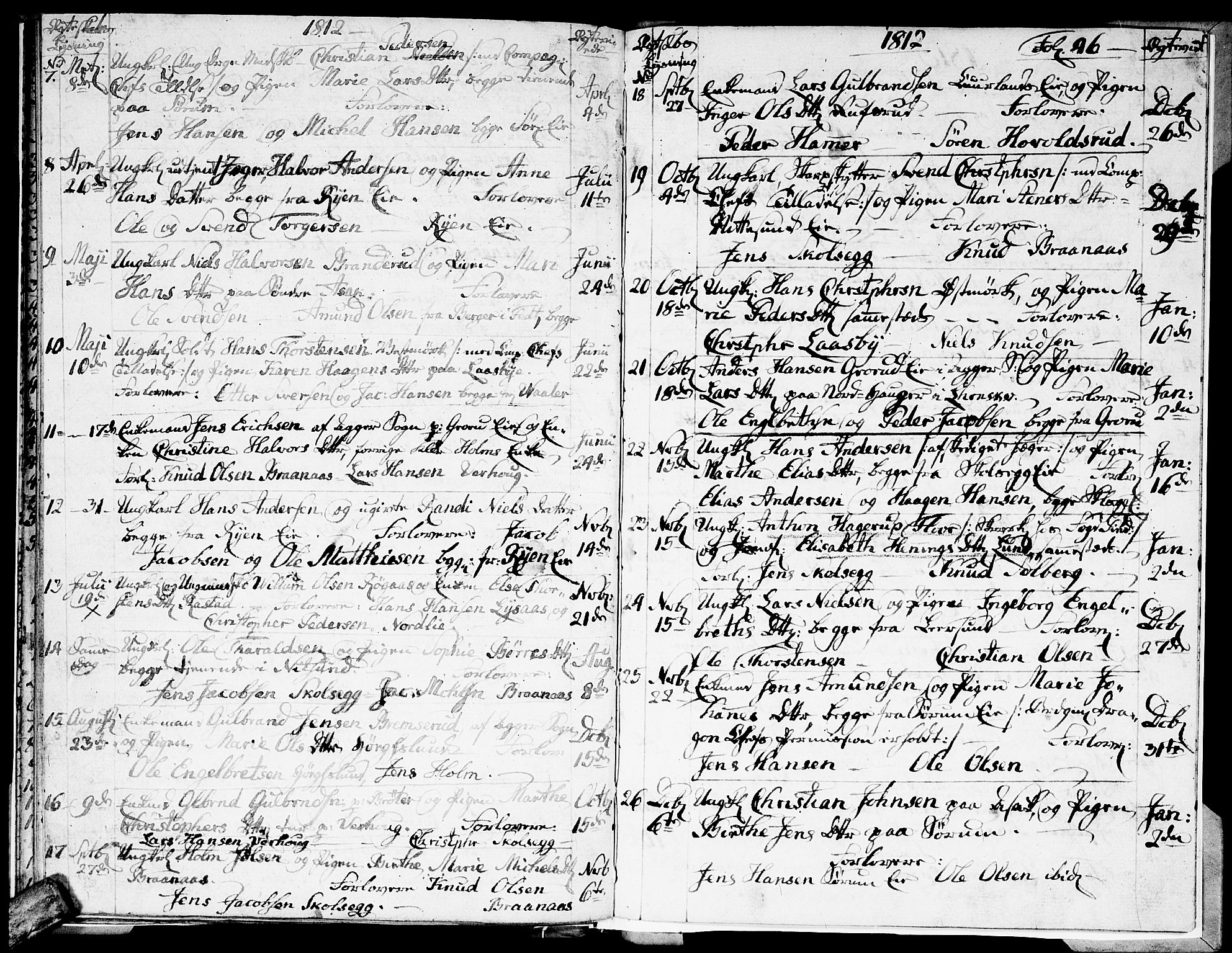 Skedsmo prestekontor Kirkebøker, SAO/A-10033a/F/Fa/L0007: Parish register (official) no. I 7, 1808-1814, p. 46