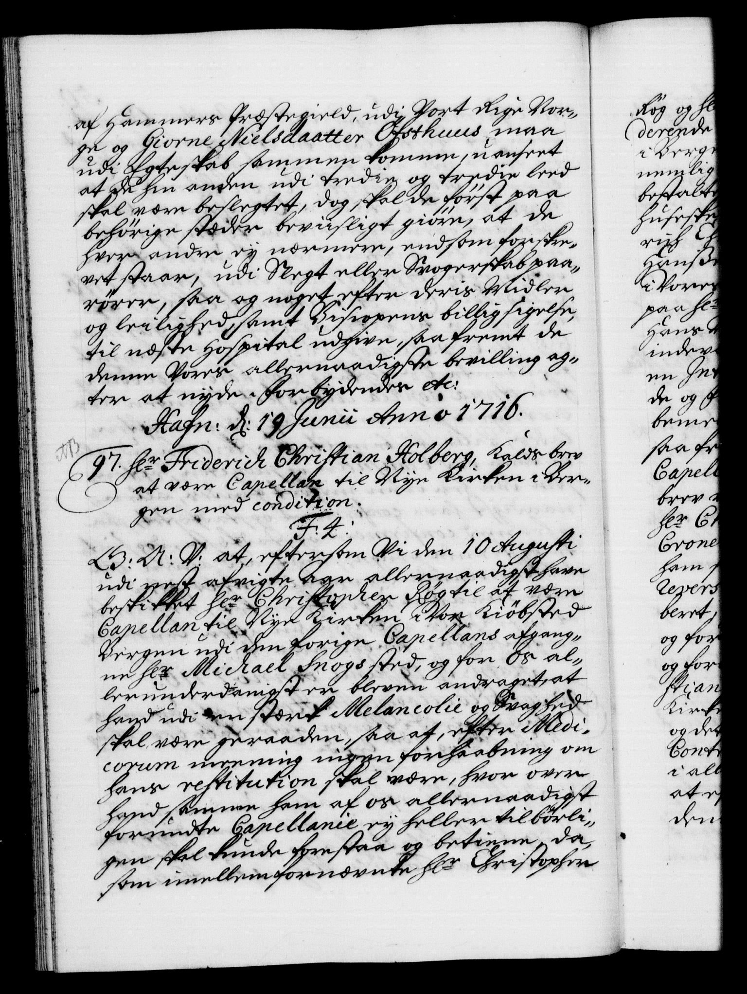 Danske Kanselli 1572-1799, AV/RA-EA-3023/F/Fc/Fca/Fcaa/L0022: Norske registre, 1716-1719, p. 50b