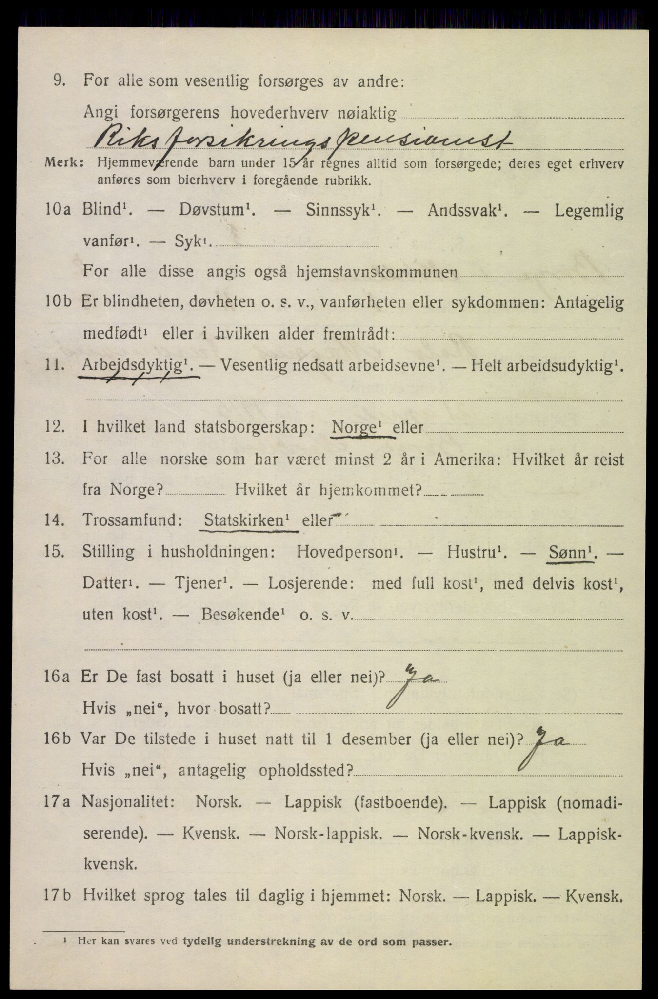 SAT, 1920 census for Borge, 1920, p. 2224