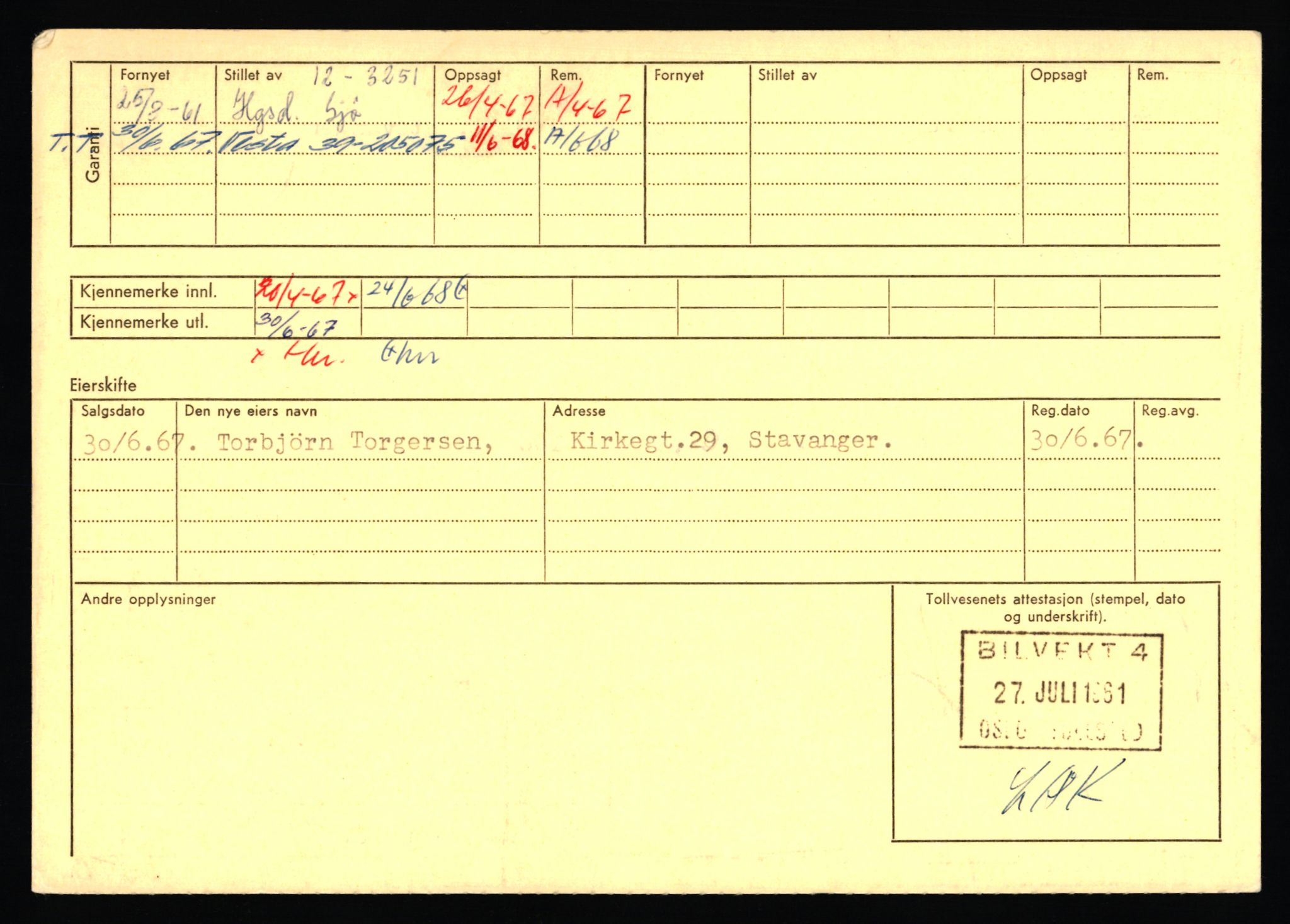 Stavanger trafikkstasjon, AV/SAST-A-101942/0/F/L0071: L-80500 - L-82199, 1930-1971, p. 1082