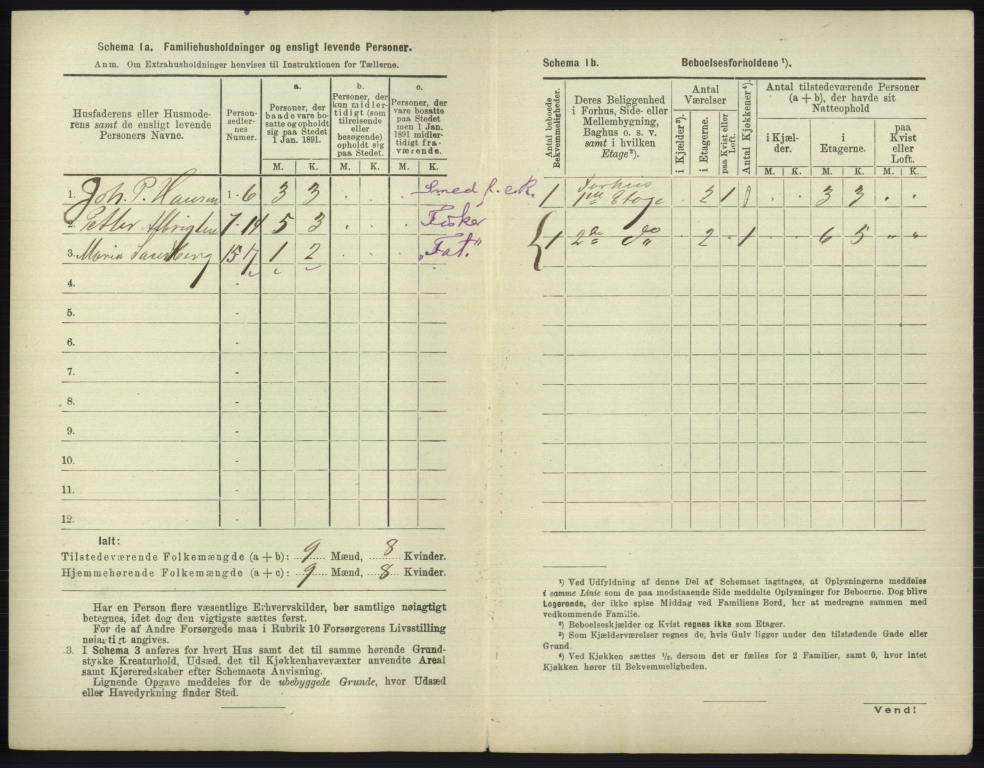 RA, 1891 census for 2003 Vadsø, 1891, p. 760