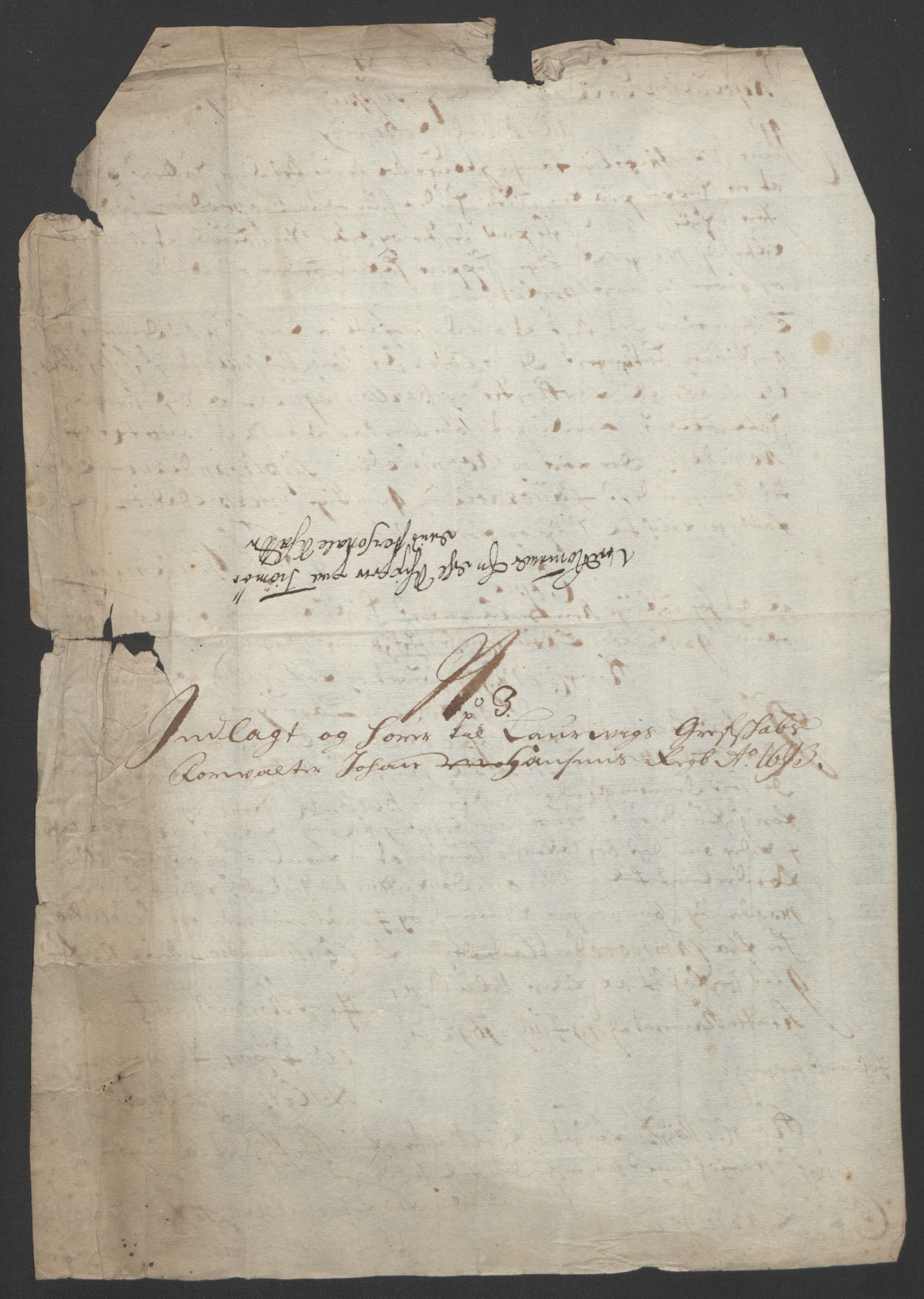 Rentekammeret inntil 1814, Reviderte regnskaper, Fogderegnskap, AV/RA-EA-4092/R33/L1974: Fogderegnskap Larvik grevskap, 1693-1695, p. 71