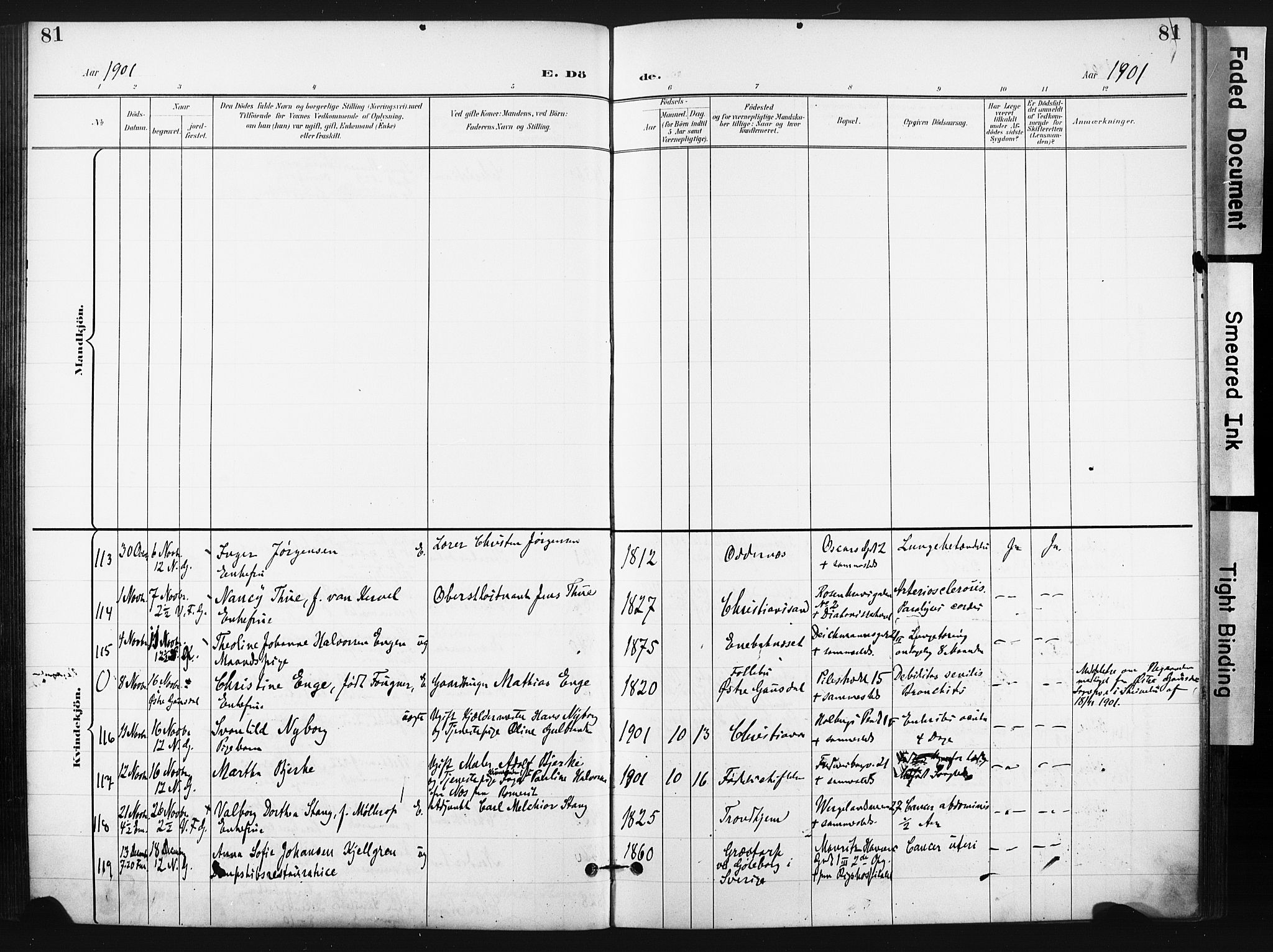 Trefoldighet prestekontor Kirkebøker, AV/SAO-A-10882/F/Fd/L0004: Parish register (official) no. IV 4, 1897-1912, p. 81