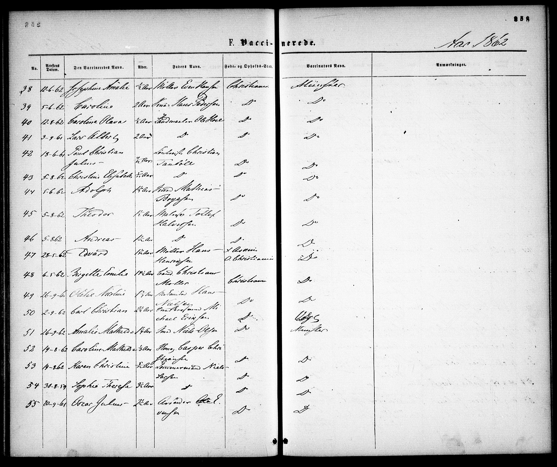 Gamle Aker prestekontor Kirkebøker, AV/SAO-A-10617a/F/L0001: Parish register (official) no. 1, 1861-1865, p. 258