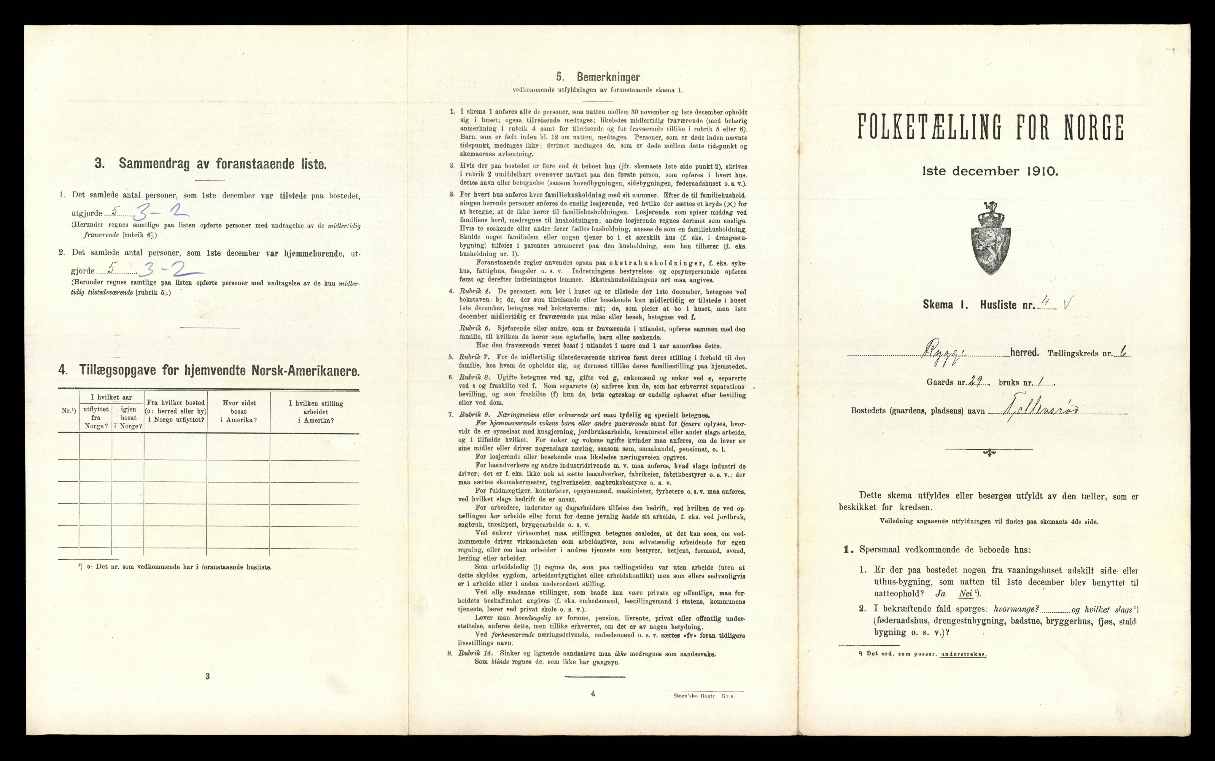 RA, 1910 census for Rygge, 1910, p. 908