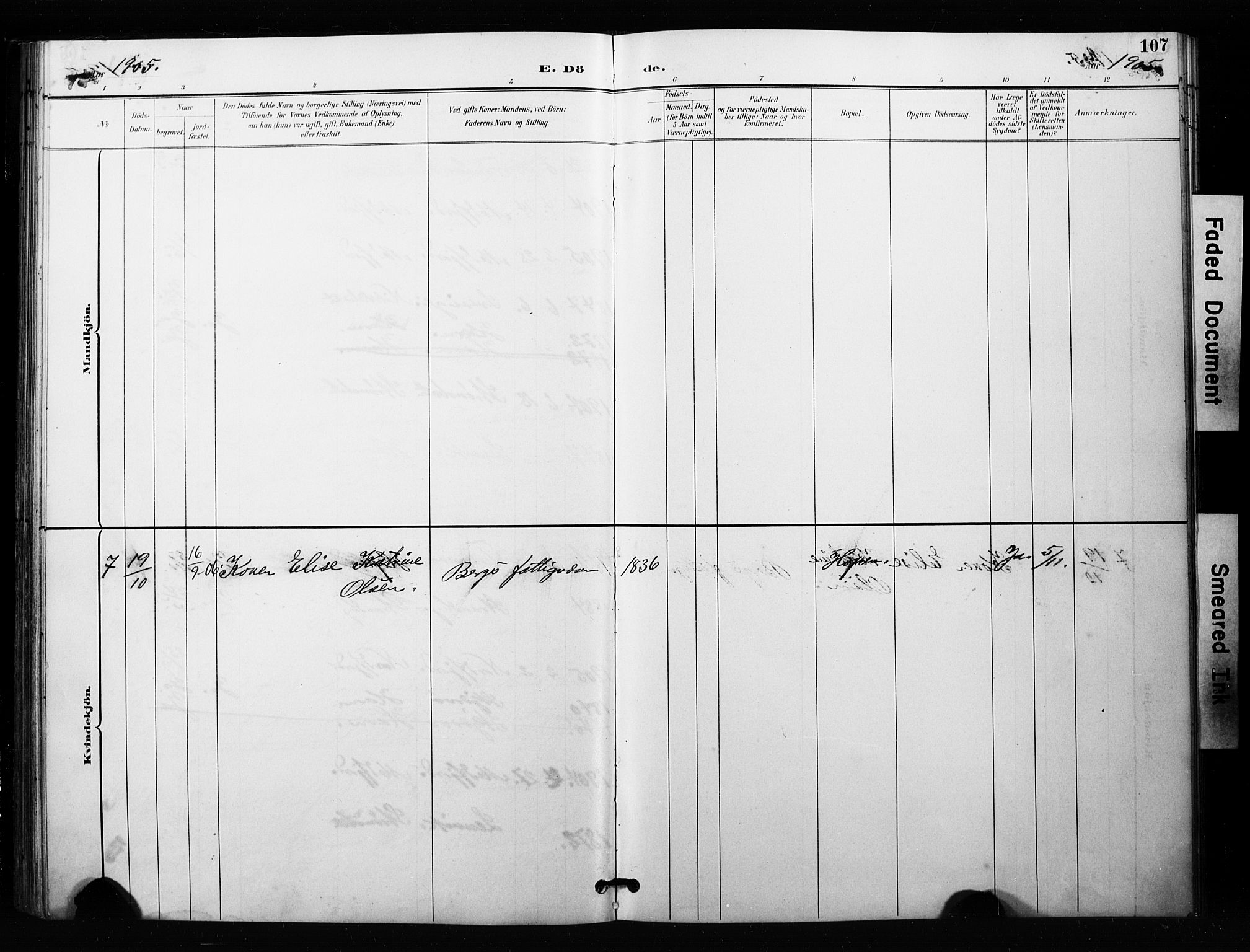 Berg sokneprestkontor, AV/SATØ-S-1318/G/Ga/Gaa/L0005kirke: Parish register (official) no. 5, 1894-1905, p. 107