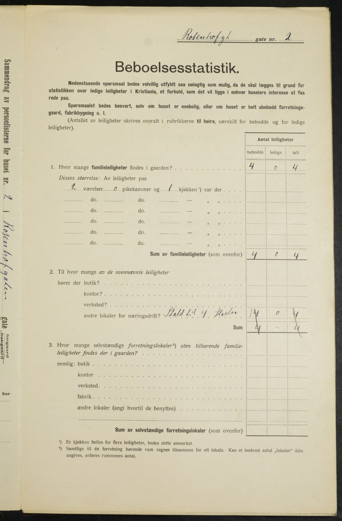 OBA, Municipal Census 1913 for Kristiania, 1913, p. 83690