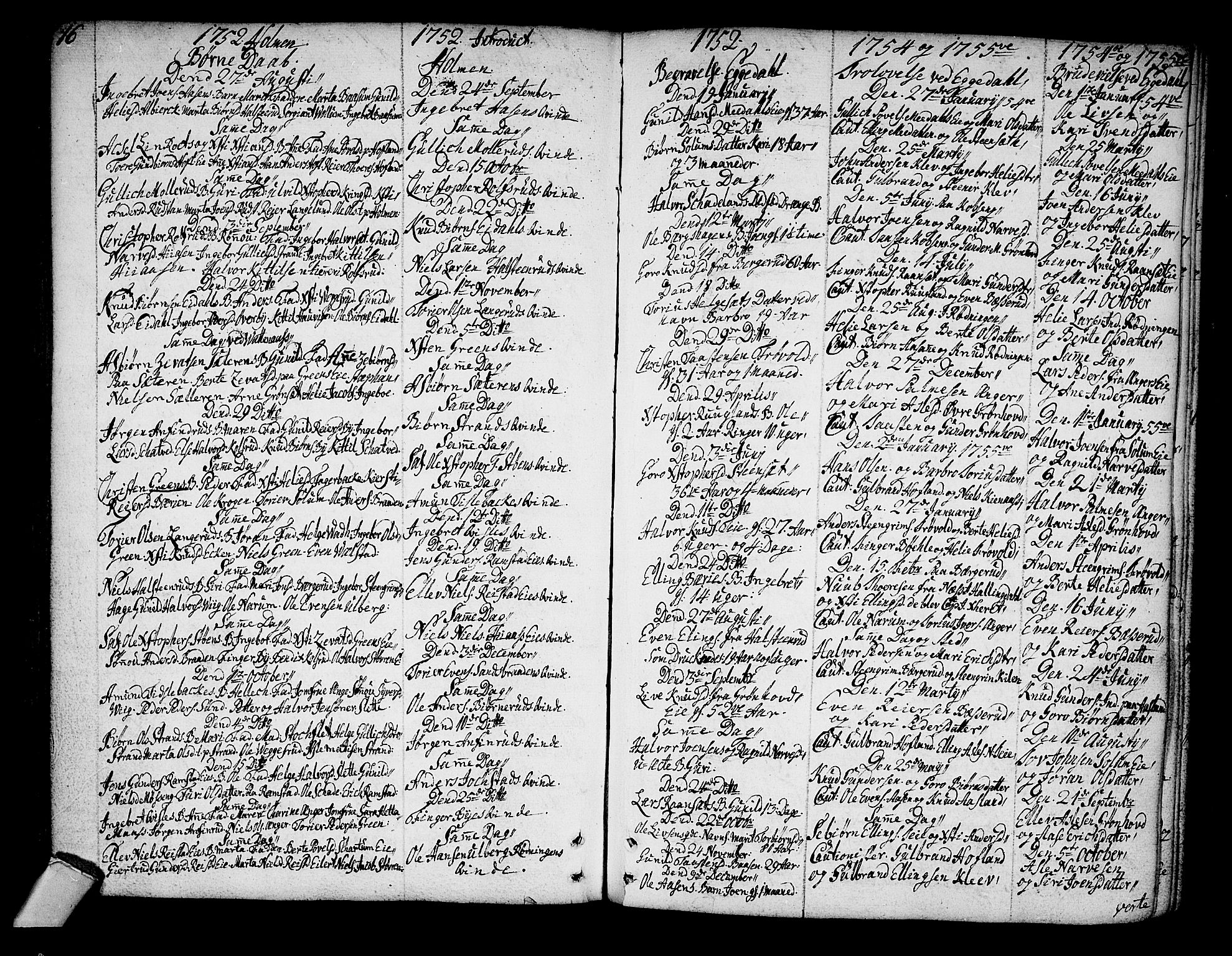 Sigdal kirkebøker, SAKO/A-245/F/Fa/L0001: Parish register (official) no. I 1, 1722-1777, p. 16-17