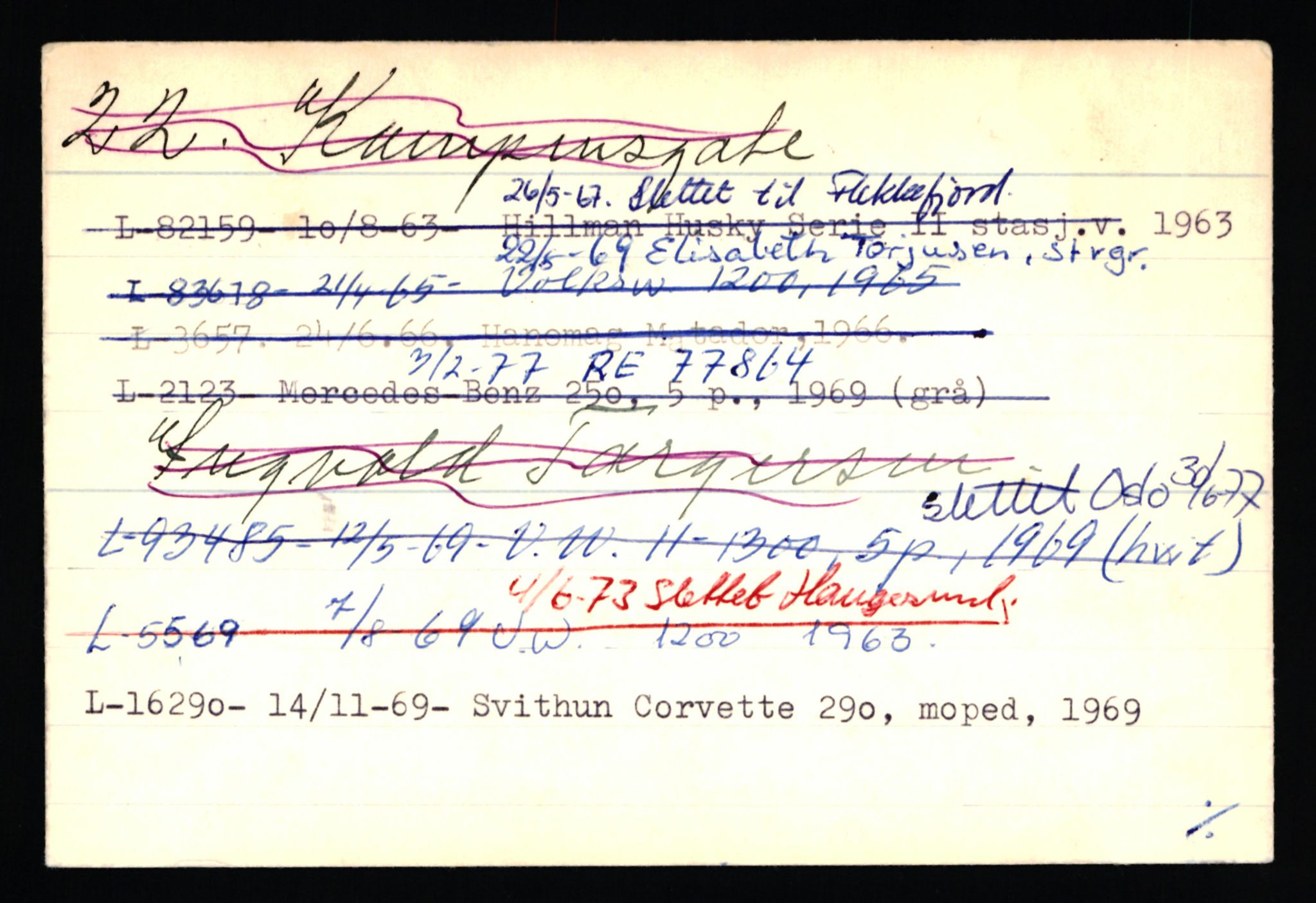 Stavanger trafikkstasjon, SAST/A-101942/0/H/L0024: Lyberg - Melgård, 1930-1971, p. 346