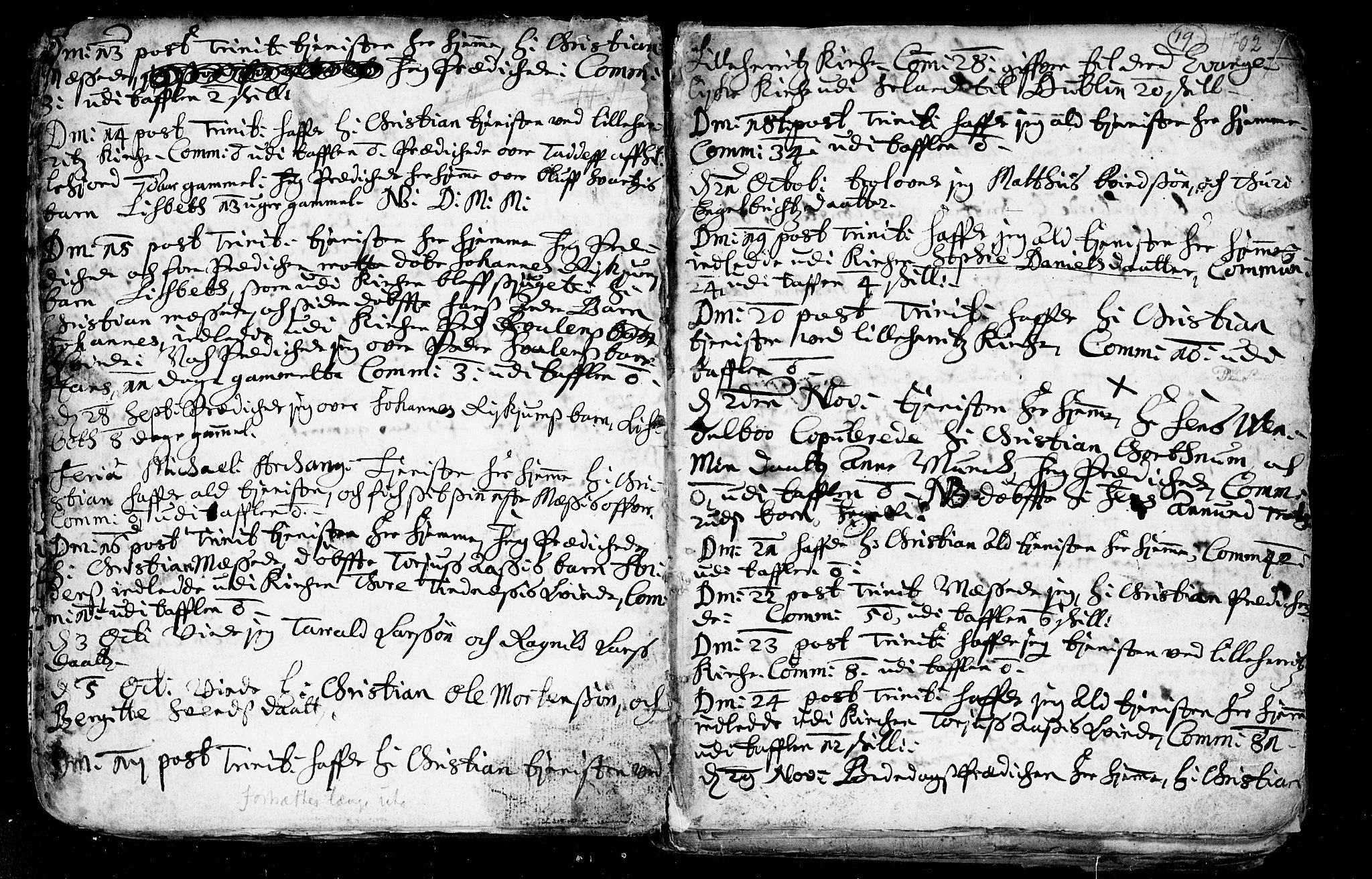 Heddal kirkebøker, SAKO/A-268/F/Fa/L0002: Parish register (official) no. I 2, 1699-1722, p. 19