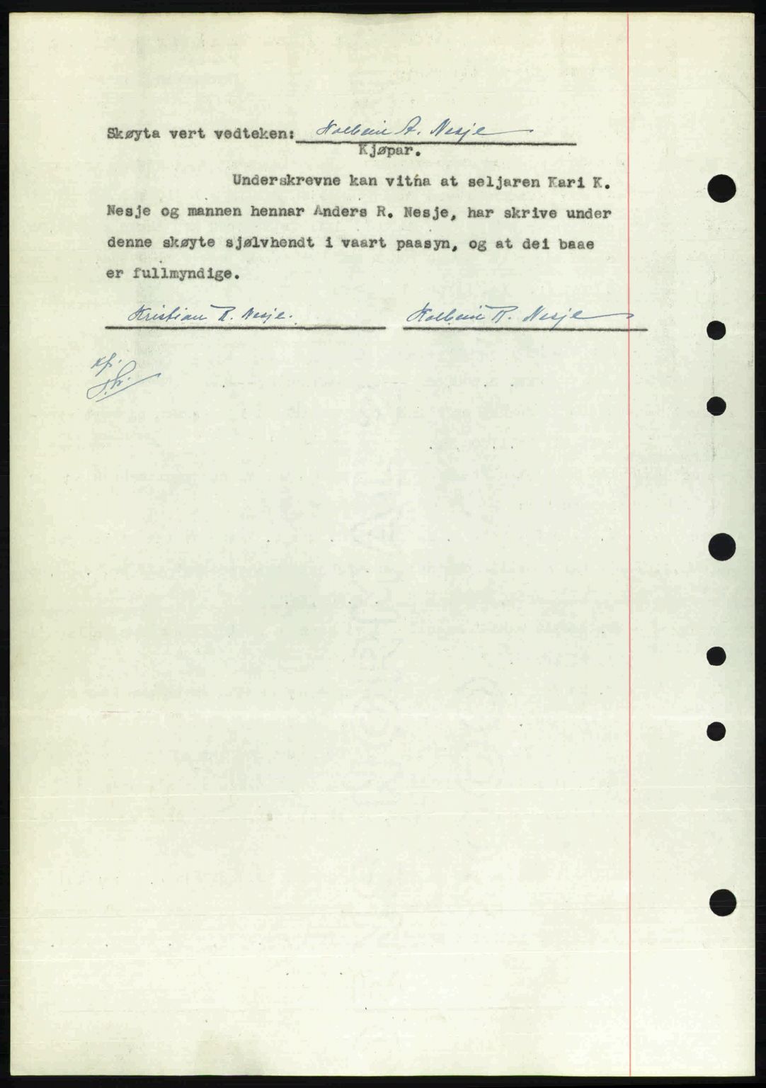 Nordfjord sorenskriveri, SAB/A-2801/02/02b/02bj/L0016a: Mortgage book no. A16 I, 1949-1950, Diary no: : 456/1950