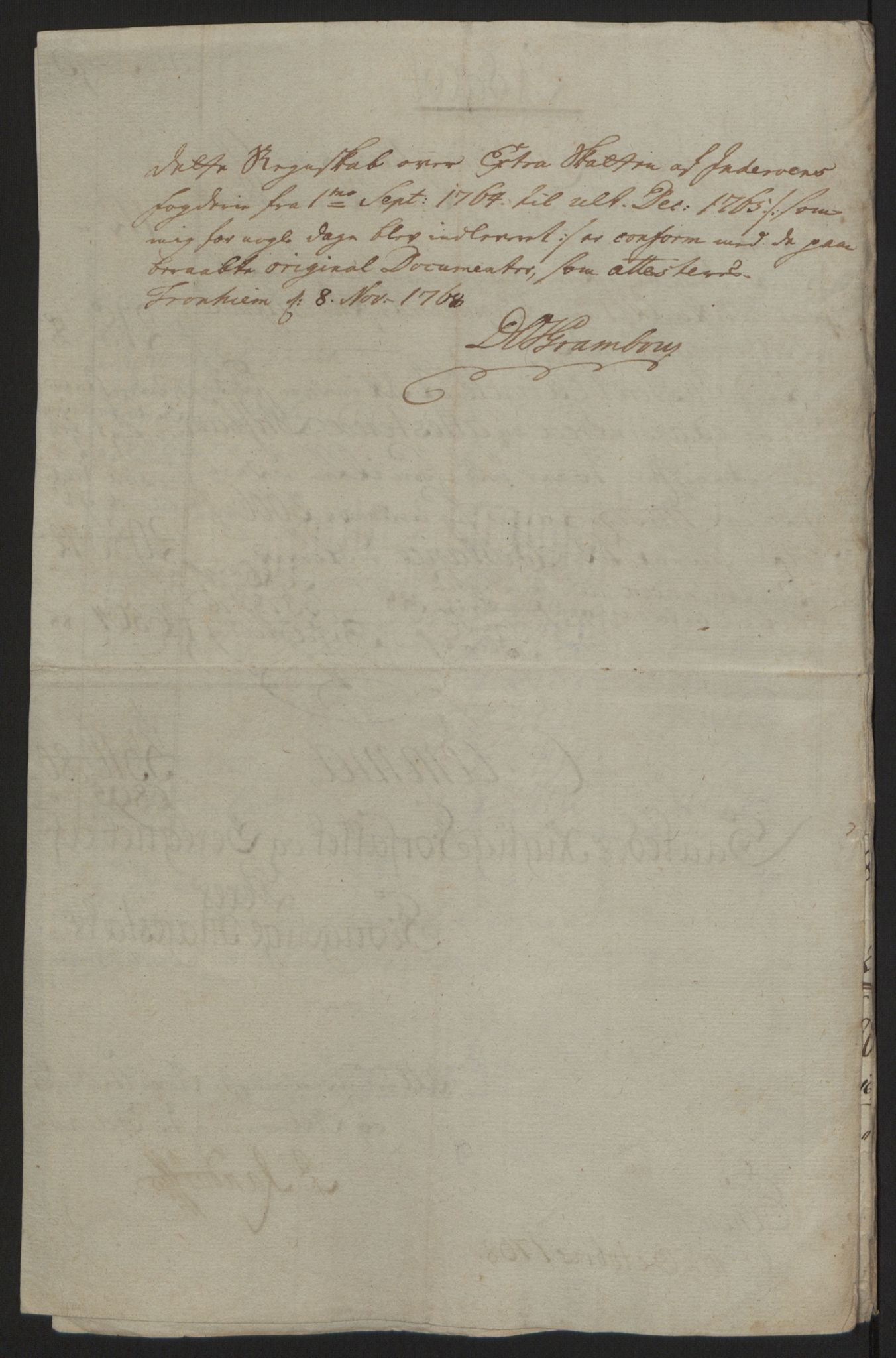Rentekammeret inntil 1814, Reviderte regnskaper, Fogderegnskap, RA/EA-4092/R63/L4420: Ekstraskatten Inderøy, 1762-1772, p. 169