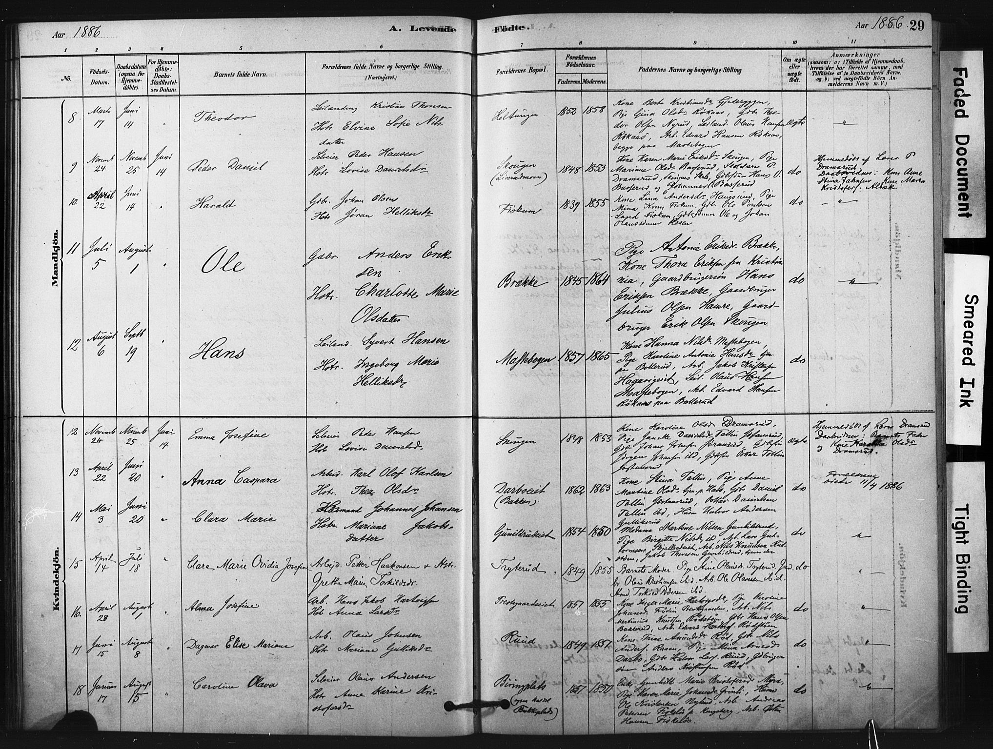 Fiskum kirkebøker, AV/SAKO-A-15/F/Fa/L0002: Parish register (official) no. 2, 1878-1890, p. 29