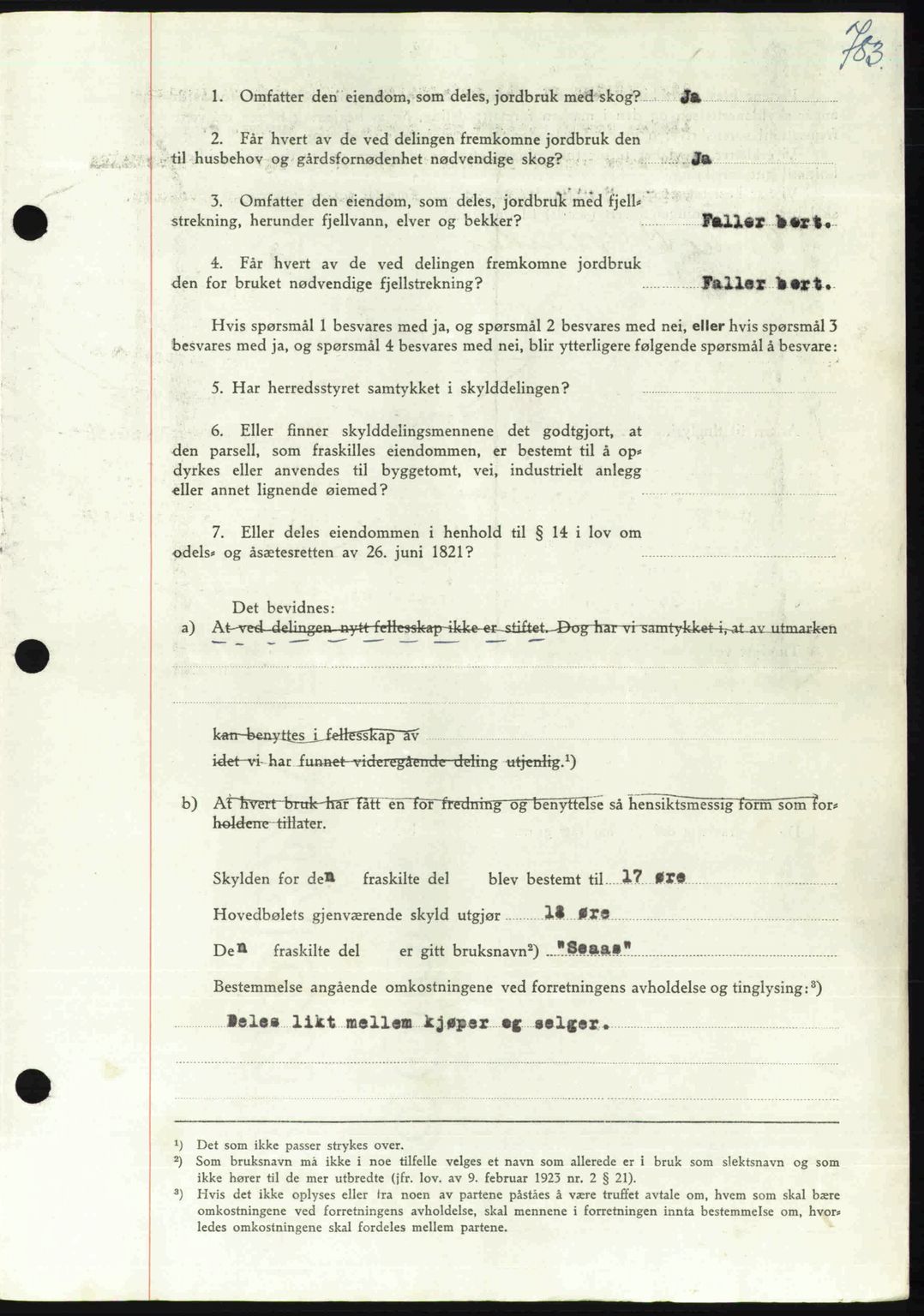 Orkdal sorenskriveri, AV/SAT-A-4169/1/2/2C: Mortgage book no. A, 1947-1947, Diary no: : 1553/1947