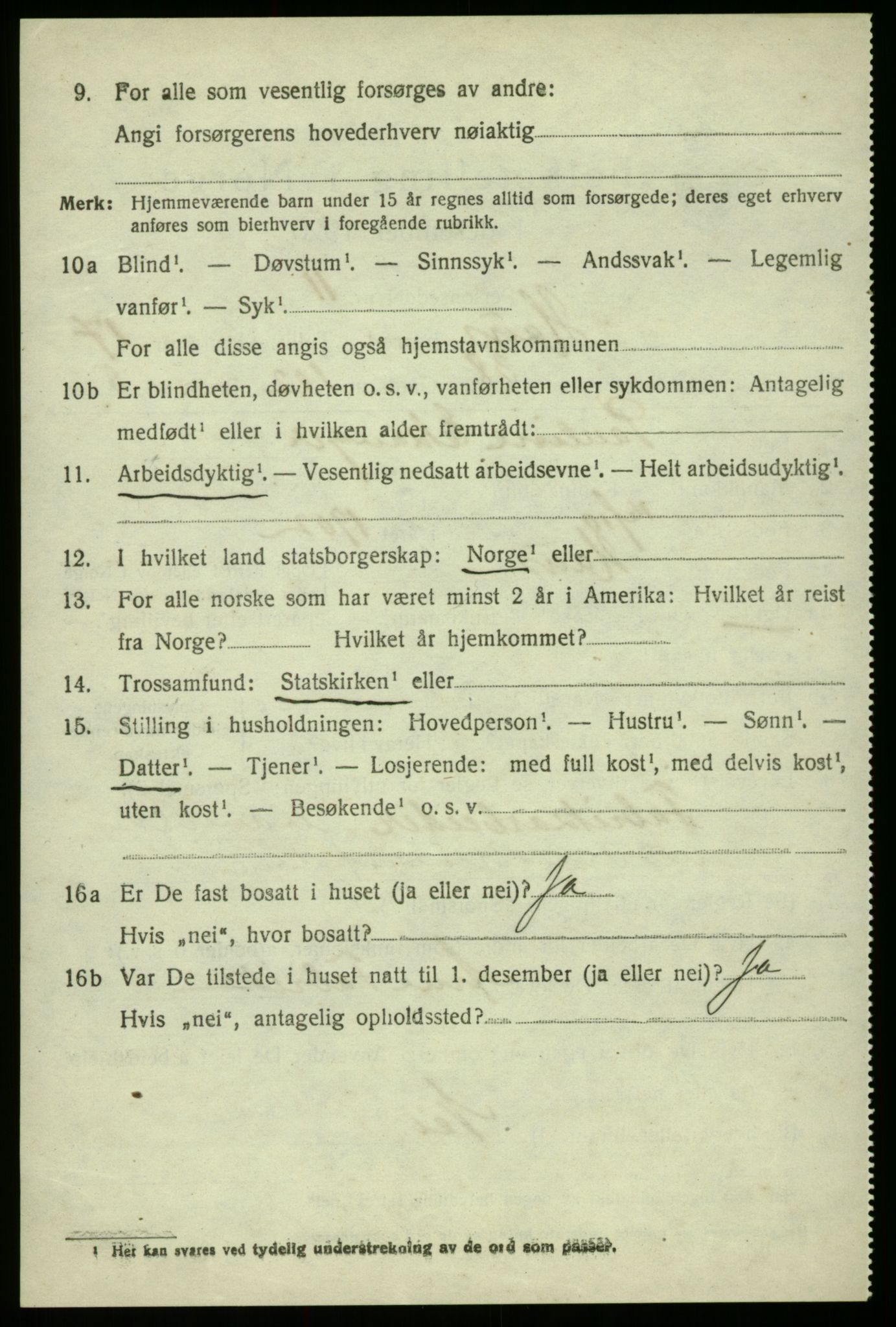 SAB, 1920 census for Haus, 1920, p. 11561