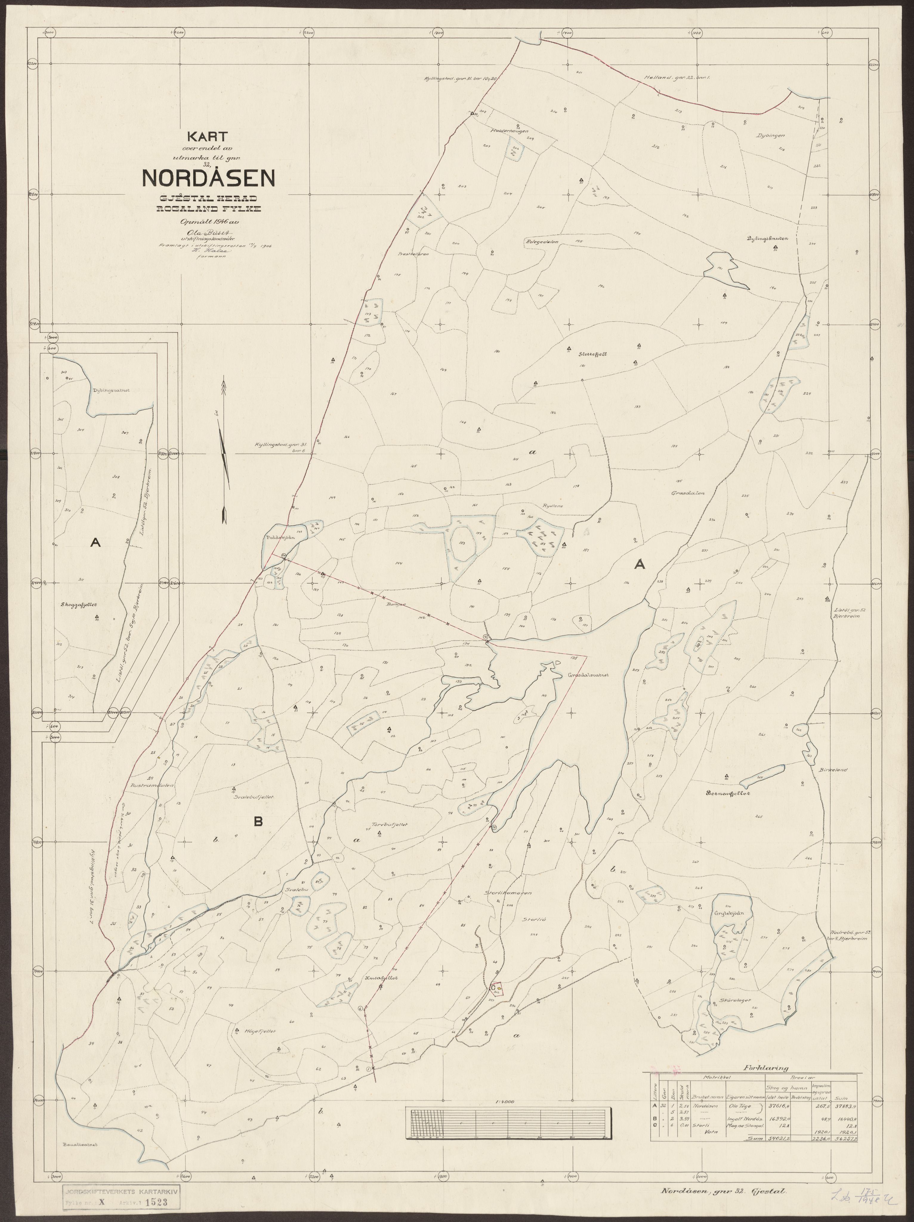 Jordskifteverkets kartarkiv, RA/S-3929/T, 1859-1988, p. 1883