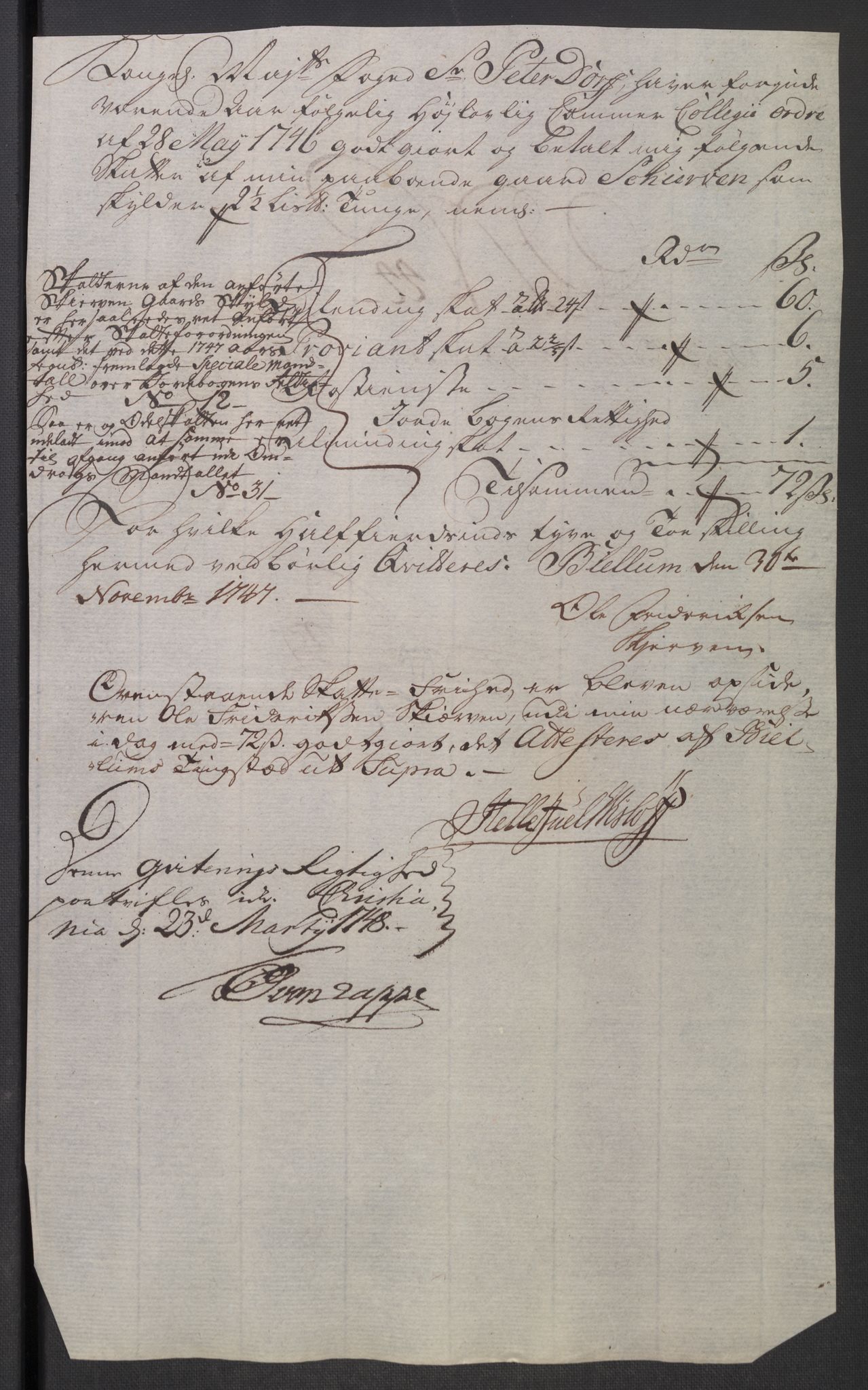 Rentekammeret inntil 1814, Reviderte regnskaper, Fogderegnskap, AV/RA-EA-4092/R18/L1346: Fogderegnskap Hadeland, Toten og Valdres, 1747-1748, p. 190