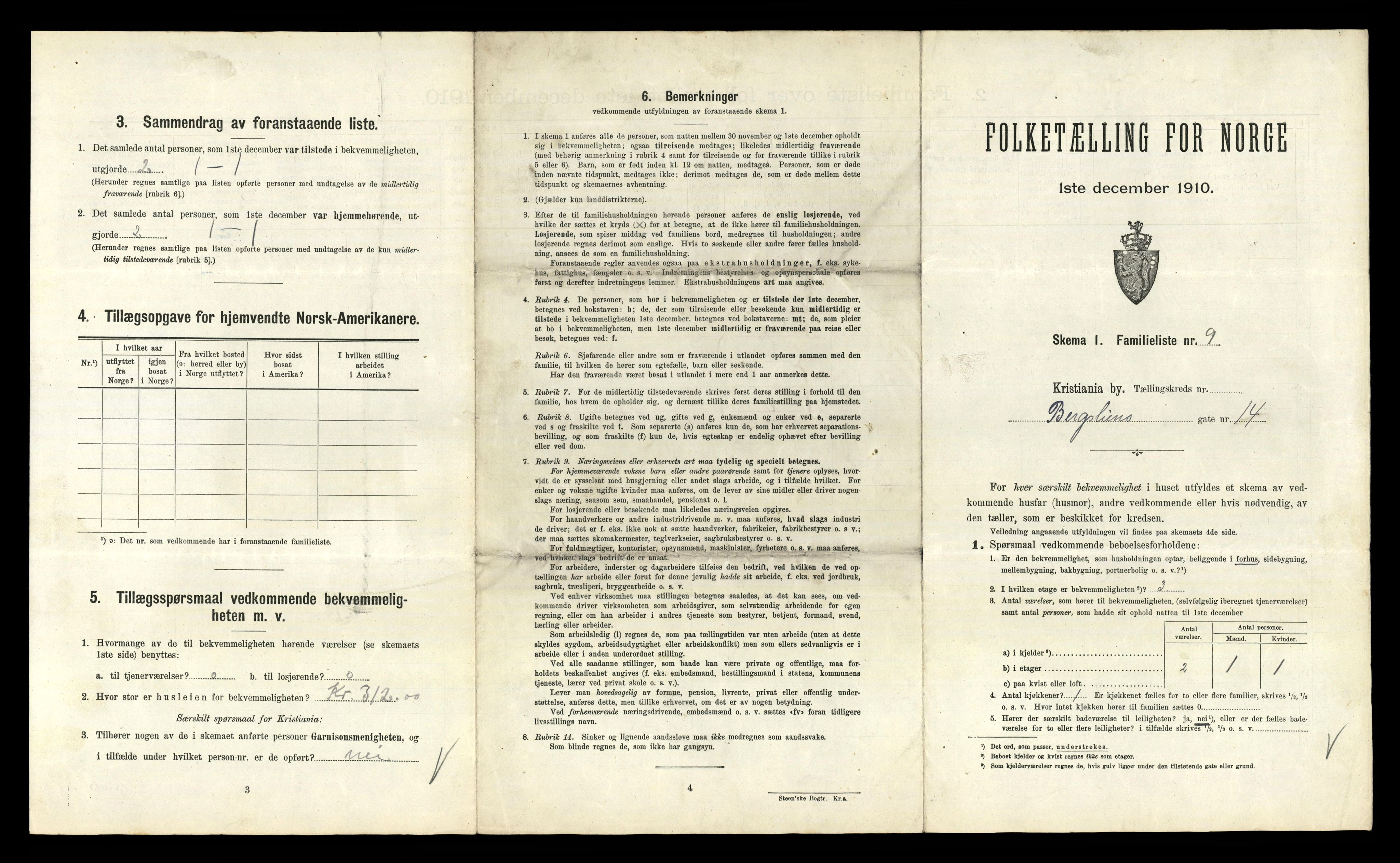 RA, 1910 census for Kristiania, 1910, p. 5429