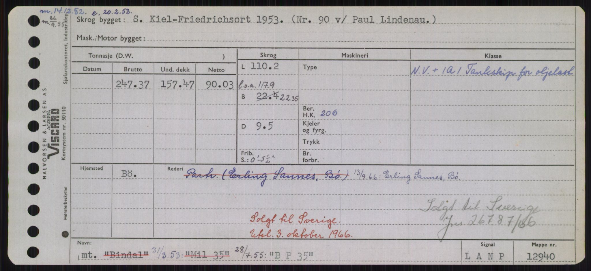 Sjøfartsdirektoratet med forløpere, Skipsmålingen, RA/S-1627/H/Hd/L0003: Fartøy, B-Bev, p. 31