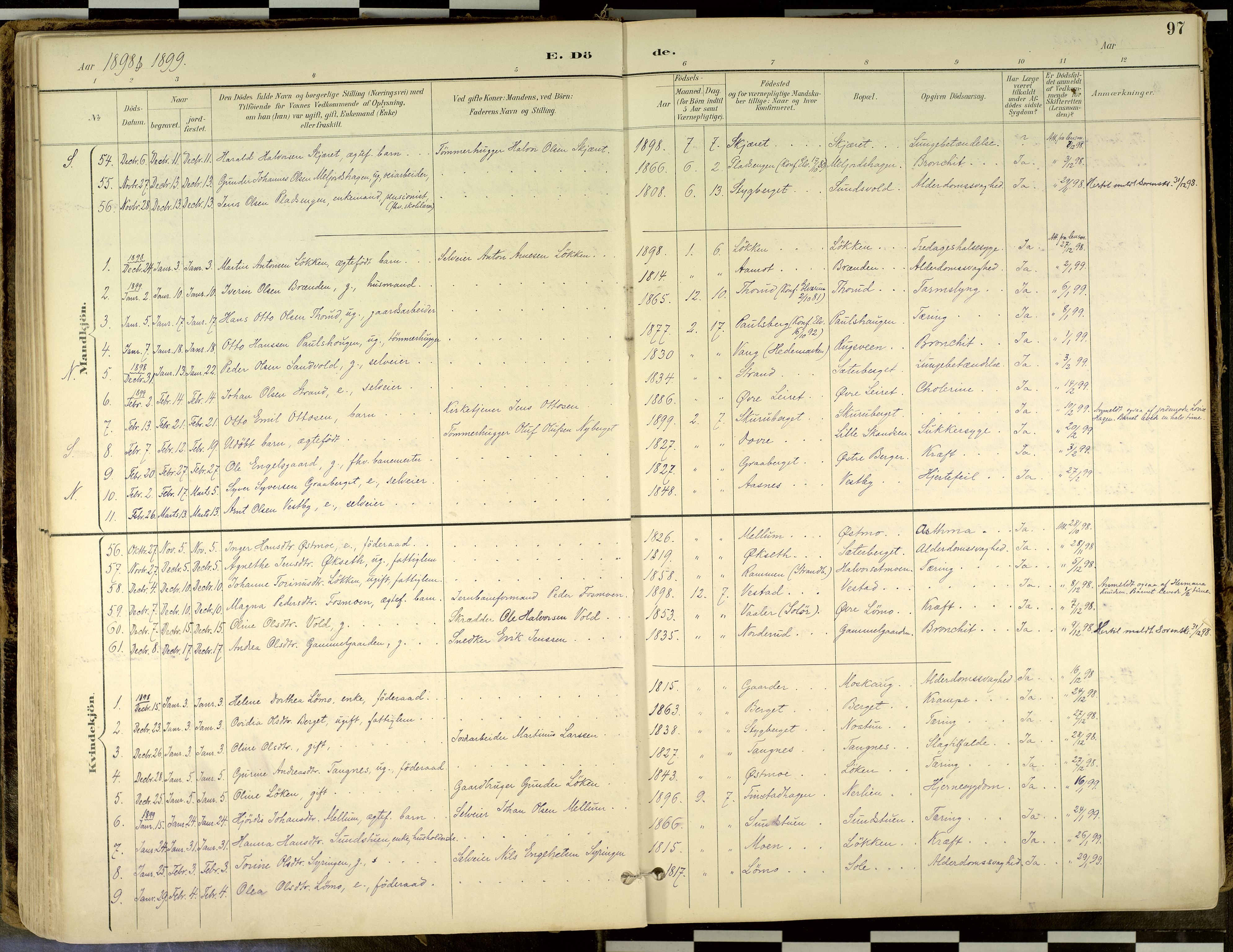 Elverum prestekontor, AV/SAH-PREST-044/H/Ha/Haa/L0018: Parish register (official) no. 18, 1894-1914, p. 97