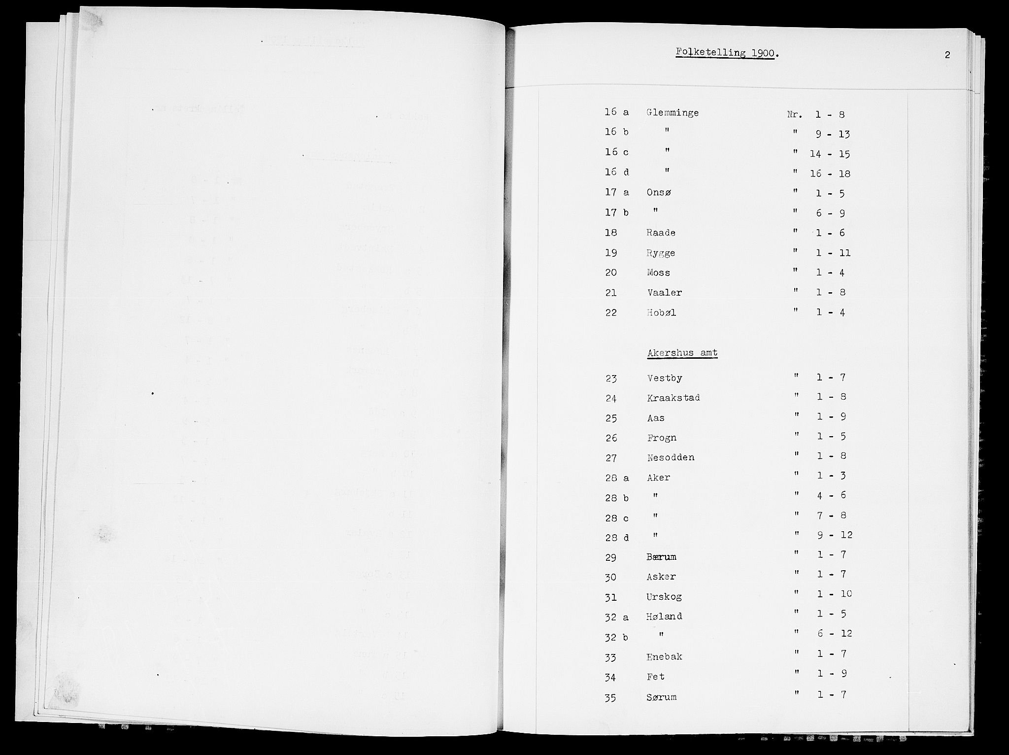 SAO, 1900 census for Ås, 1900