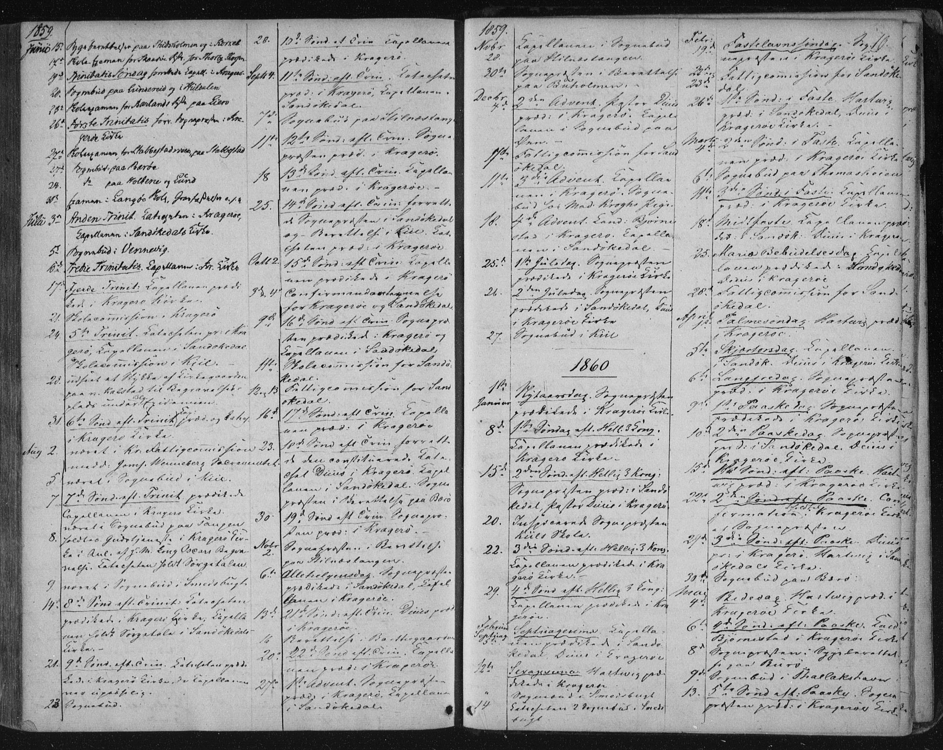 Kragerø kirkebøker, SAKO/A-278/F/Fa/L0006: Parish register (official) no. 6, 1847-1861, p. 10