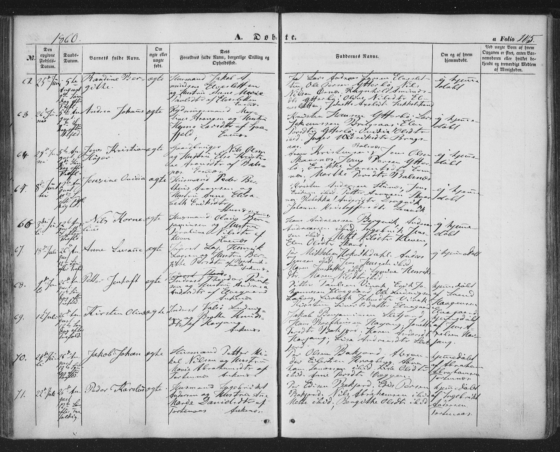 Ministerialprotokoller, klokkerbøker og fødselsregistre - Nordland, AV/SAT-A-1459/863/L0895: Parish register (official) no. 863A07, 1851-1860, p. 105