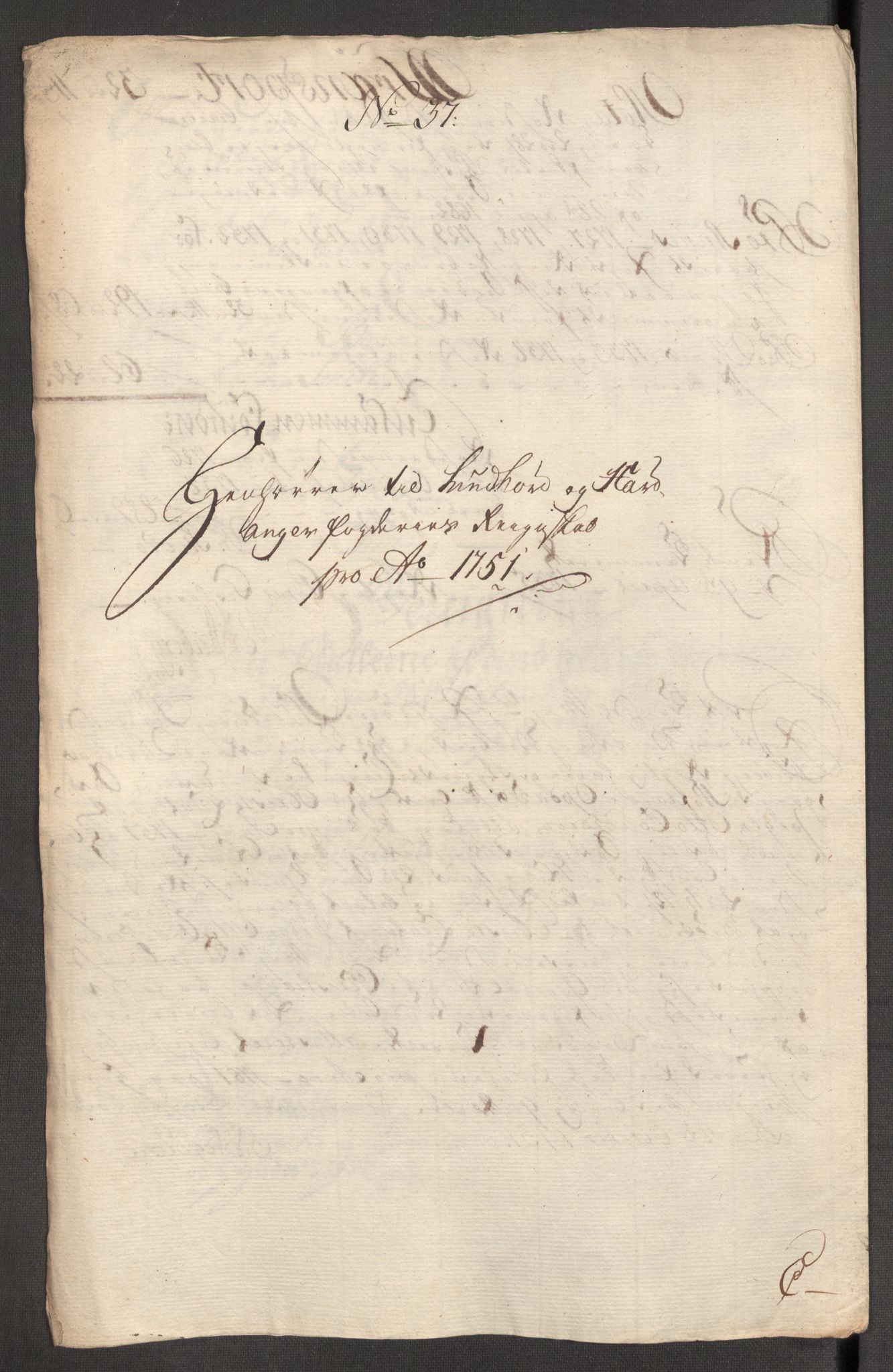 Rentekammeret inntil 1814, Reviderte regnskaper, Fogderegnskap, AV/RA-EA-4092/R48/L3056: Fogderegnskap Sunnhordland og Hardanger, 1751, p. 294