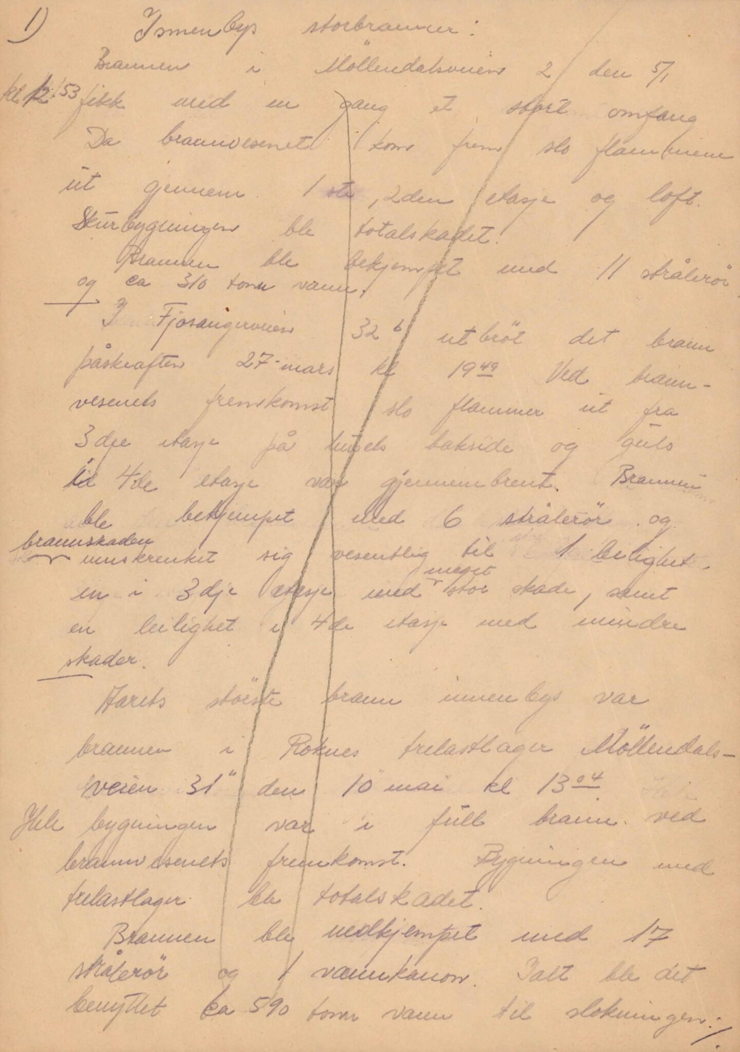 Bergen kommune. Brannvesenet (1863-1971), BBA/A-1181/X/Xa/L0026: Årsberetning, 1931-1974, p. 27