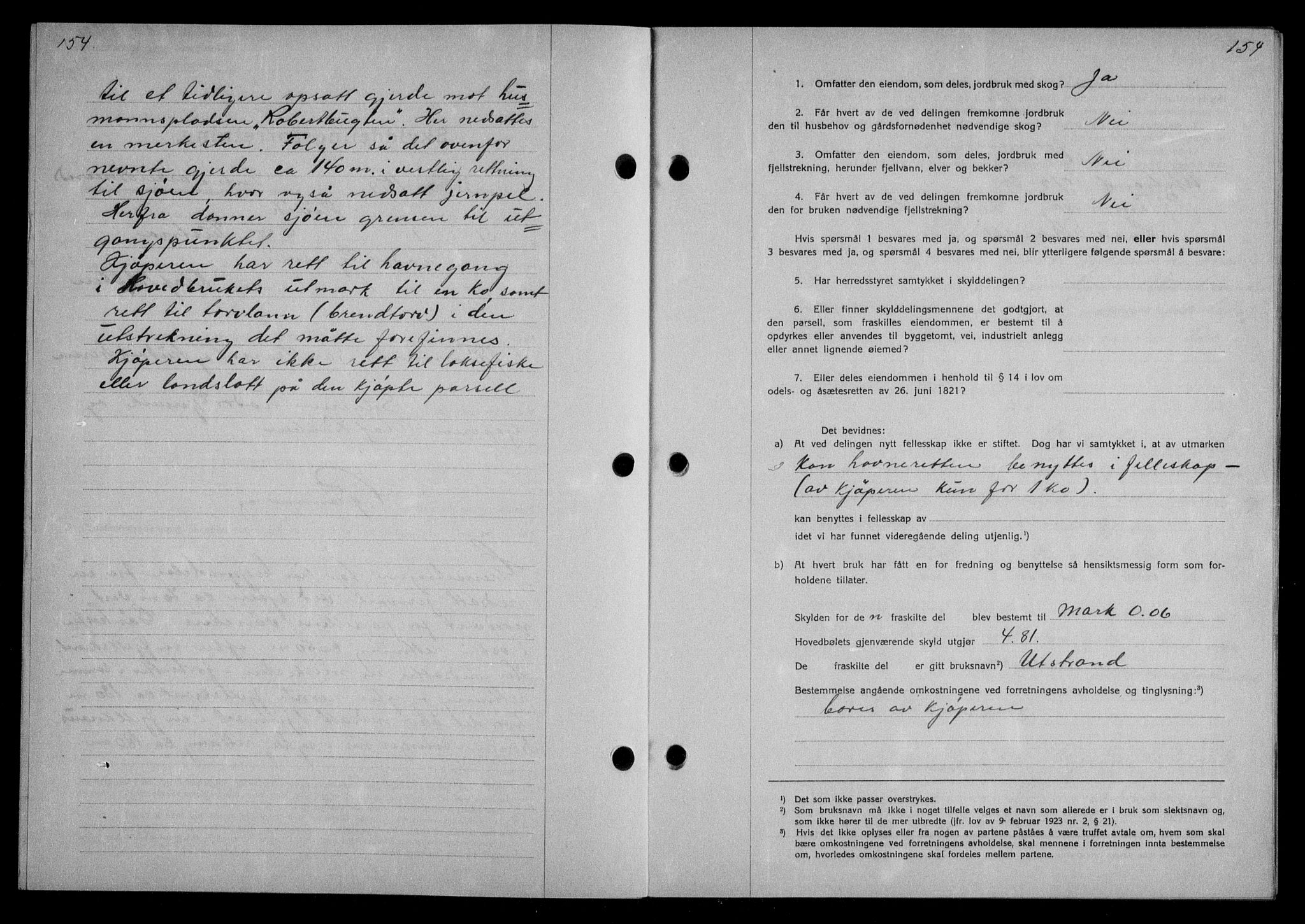 Nordmøre sorenskriveri, AV/SAT-A-4132/1/2/2Ca/L0088: Mortgage book no. 78, 1936-1936, Diary no: : 965/1936