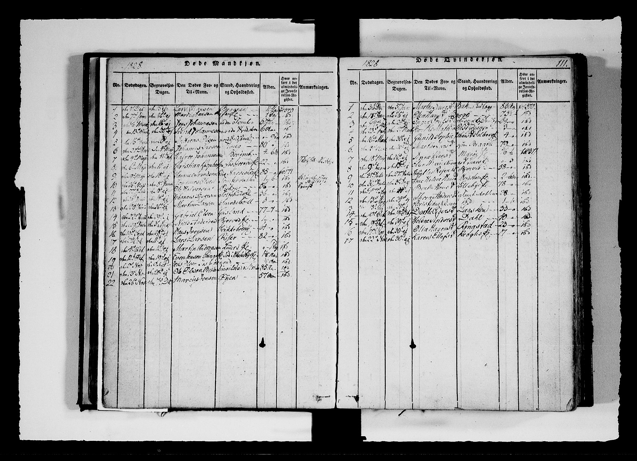 Hobøl prestekontor Kirkebøker, AV/SAO-A-2002/F/Fa/L0002: Parish register (official) no. I 2, 1814-1841, p. 111