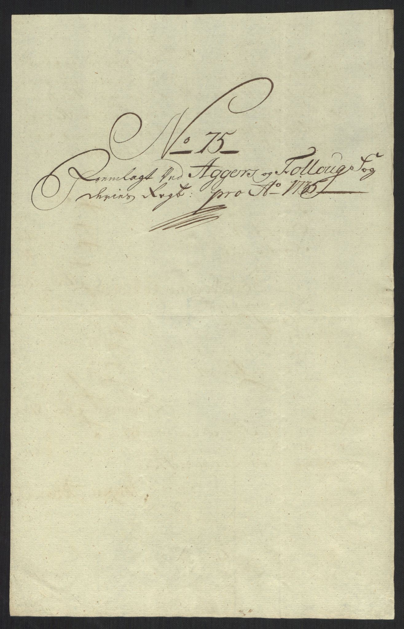 Rentekammeret inntil 1814, Reviderte regnskaper, Fogderegnskap, AV/RA-EA-4092/R10/L0474: Fogderegnskap Aker og Follo, 1735, p. 218