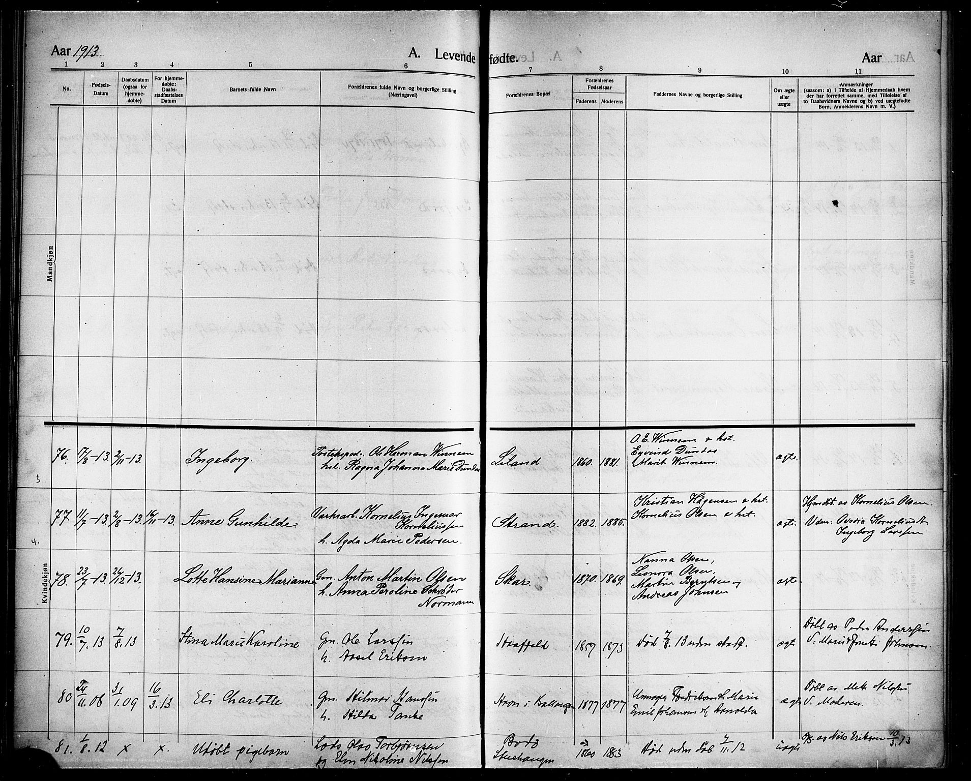 Ministerialprotokoller, klokkerbøker og fødselsregistre - Nordland, AV/SAT-A-1459/863/L0916: Parish register (copy) no. 863C06, 1907-1921