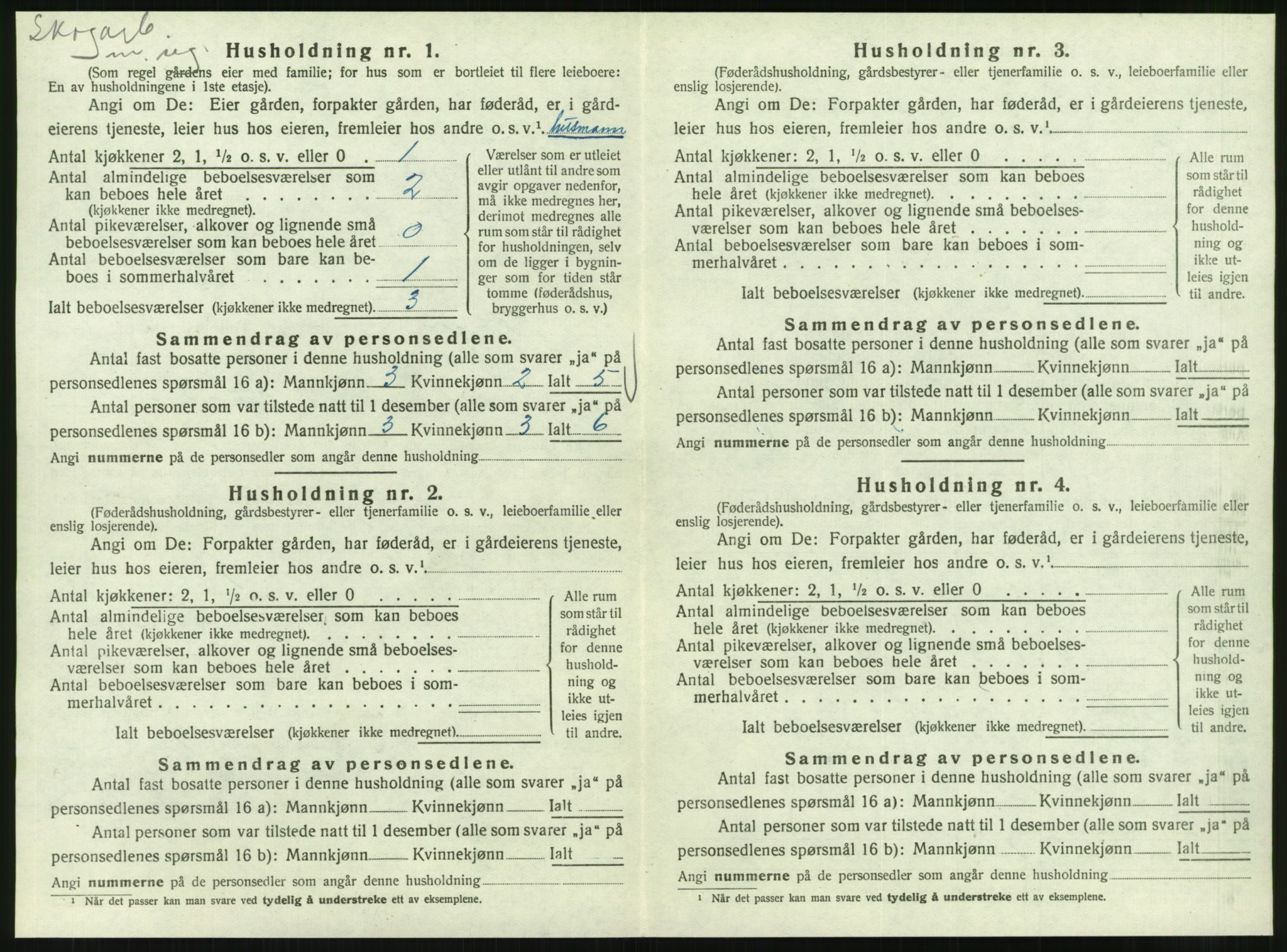 SAT, 1920 census for Korgen, 1920, p. 417