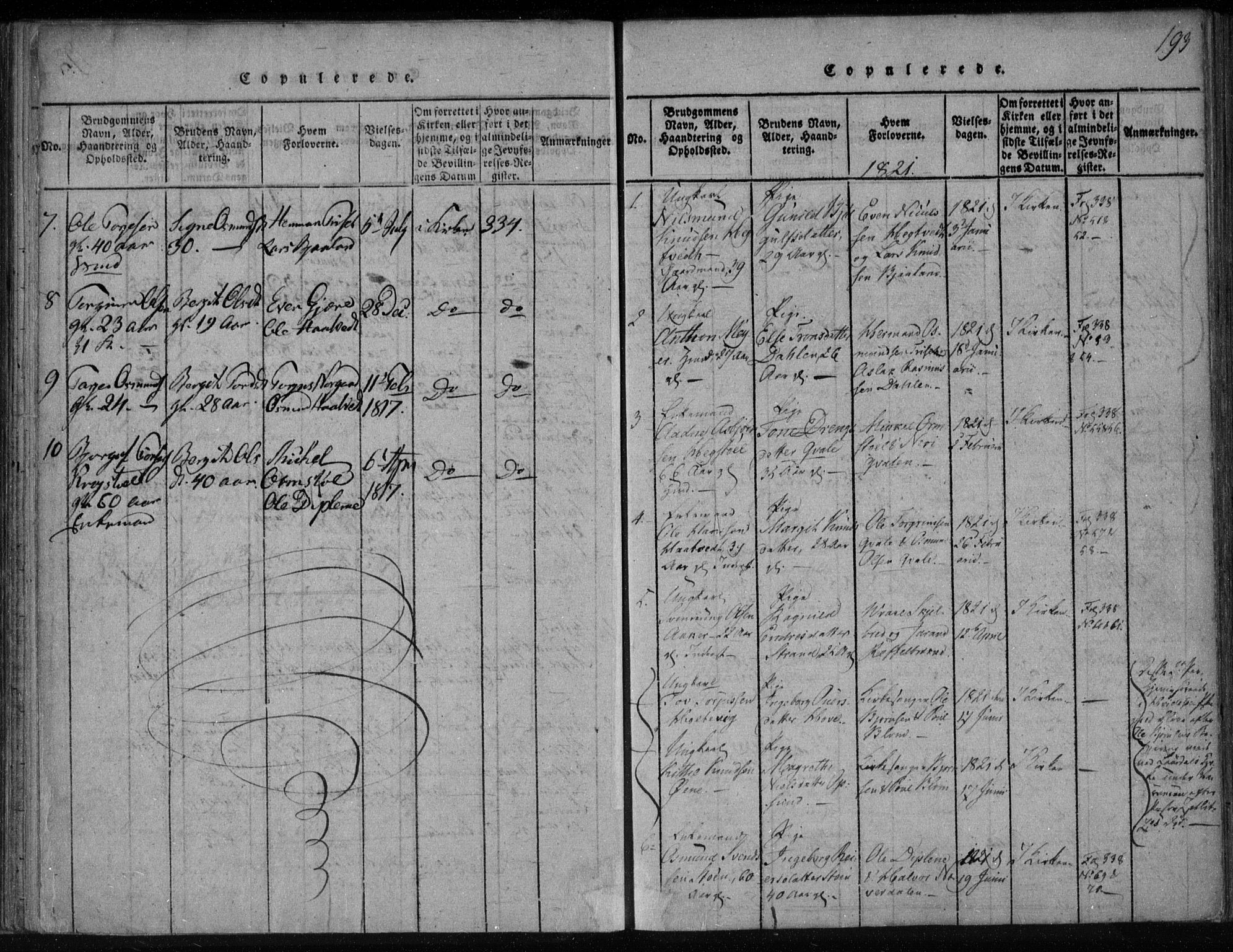 Lårdal kirkebøker, SAKO/A-284/F/Fa/L0005: Parish register (official) no. I 5, 1815-1860, p. 193