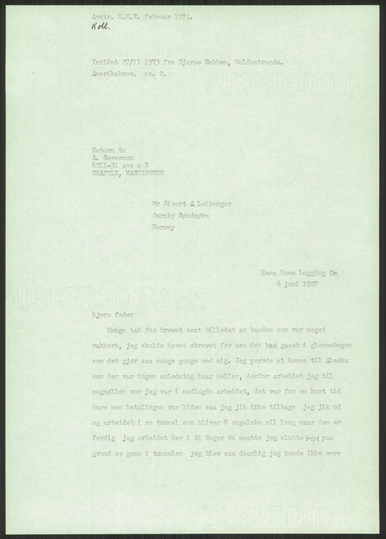 Samlinger til kildeutgivelse, Amerikabrevene, AV/RA-EA-4057/F/L0033: Innlån fra Sogn og Fjordane. Innlån fra Møre og Romsdal, 1838-1914, p. 535