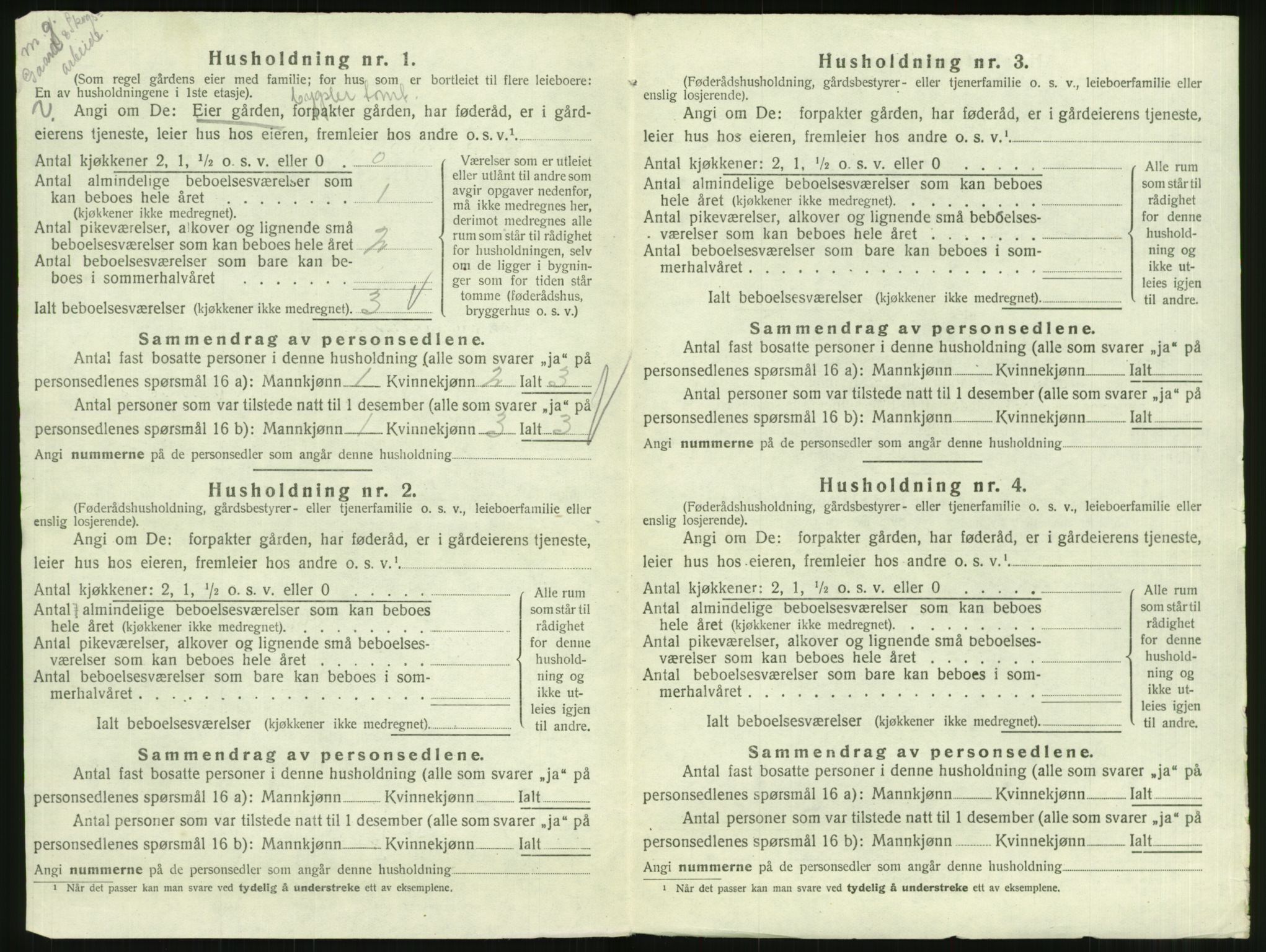 SAT, 1920 census for Ålvundeid, 1920, p. 181