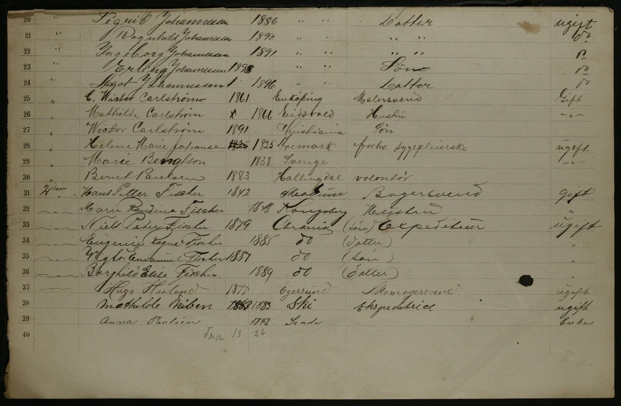 OBA, Municipal Census 1901 for Kristiania, 1901, p. 19649